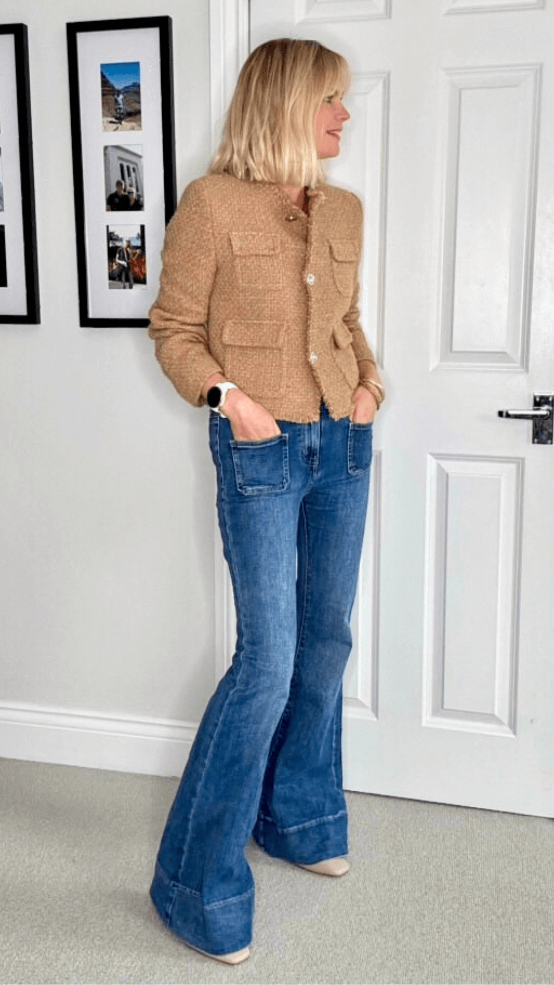 Brooklyn Patch Pocket Flare