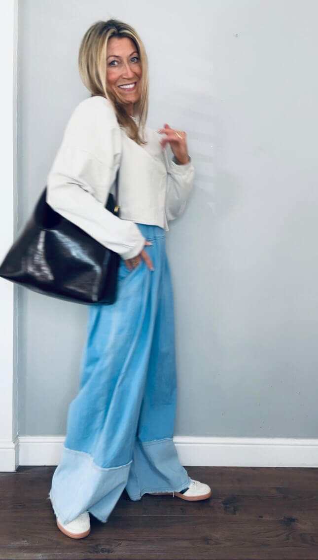 Abi Wide Leg Palazzo Trousers