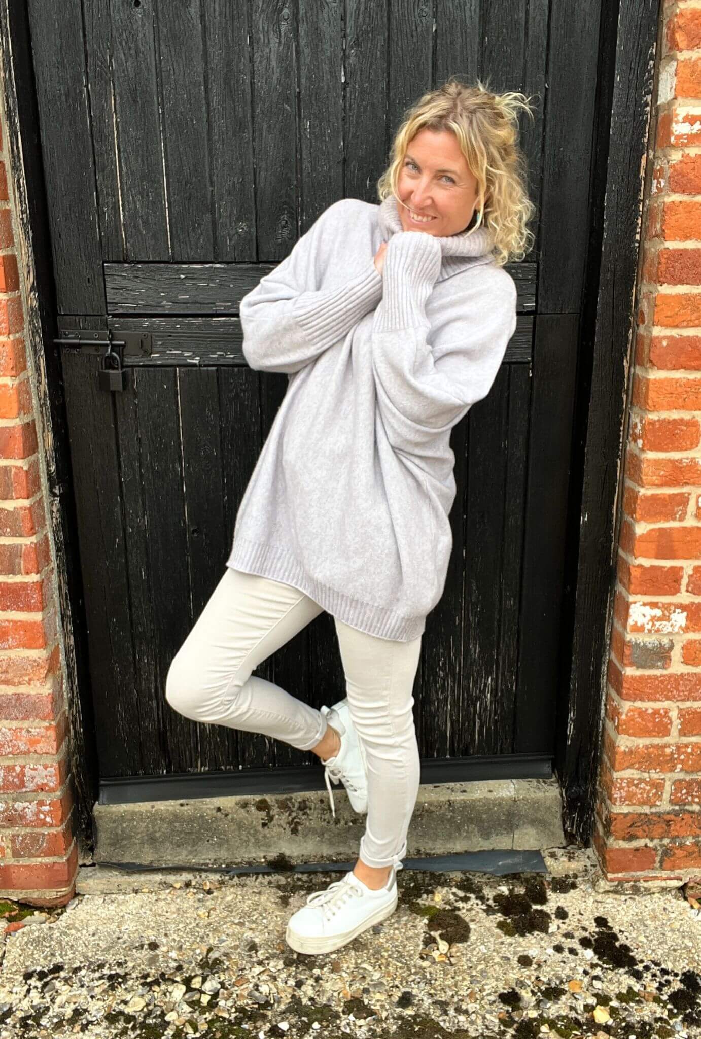 Arabella Roll Neck | LIGHT Grey