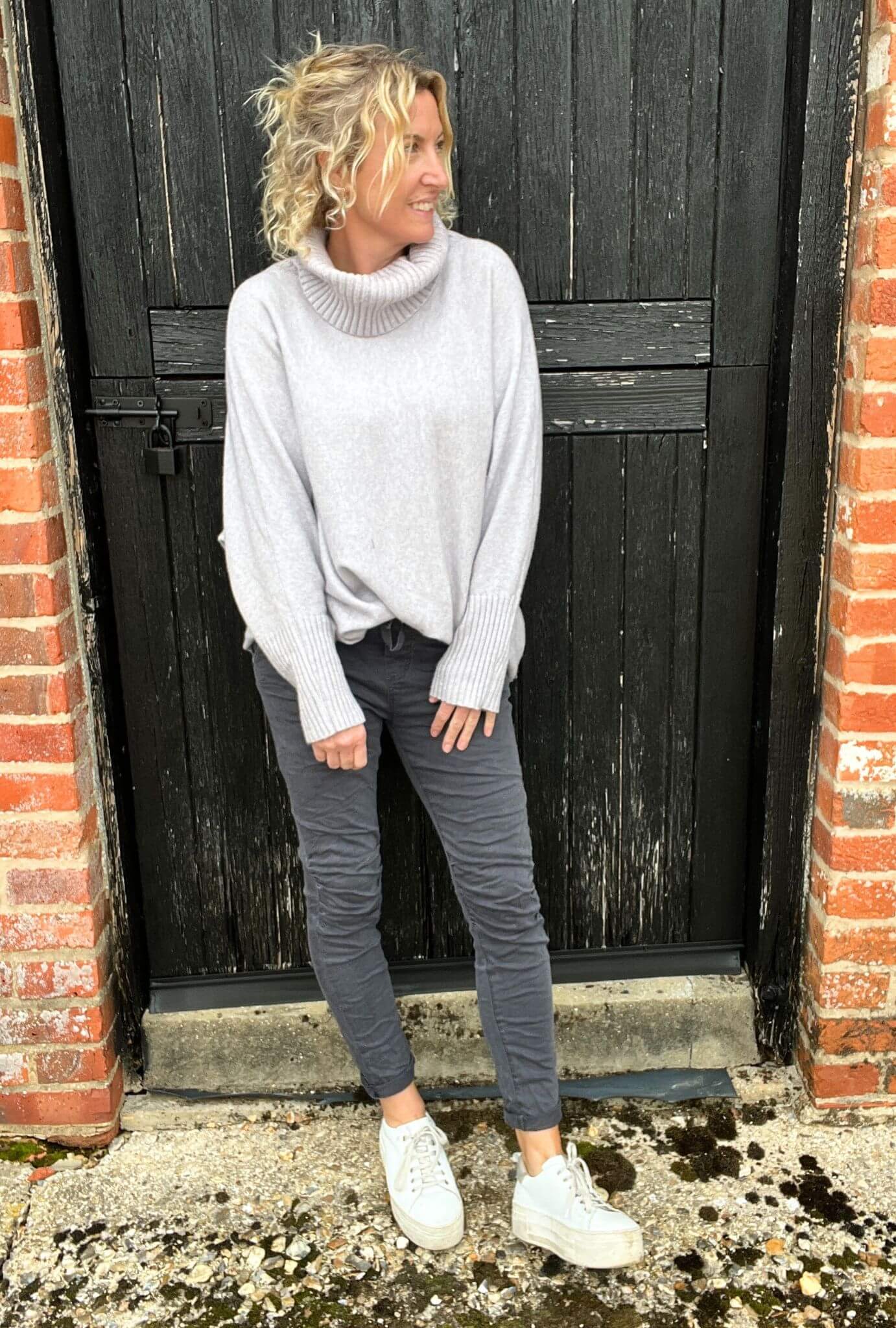 Arabella Roll Neck | LIGHT Grey