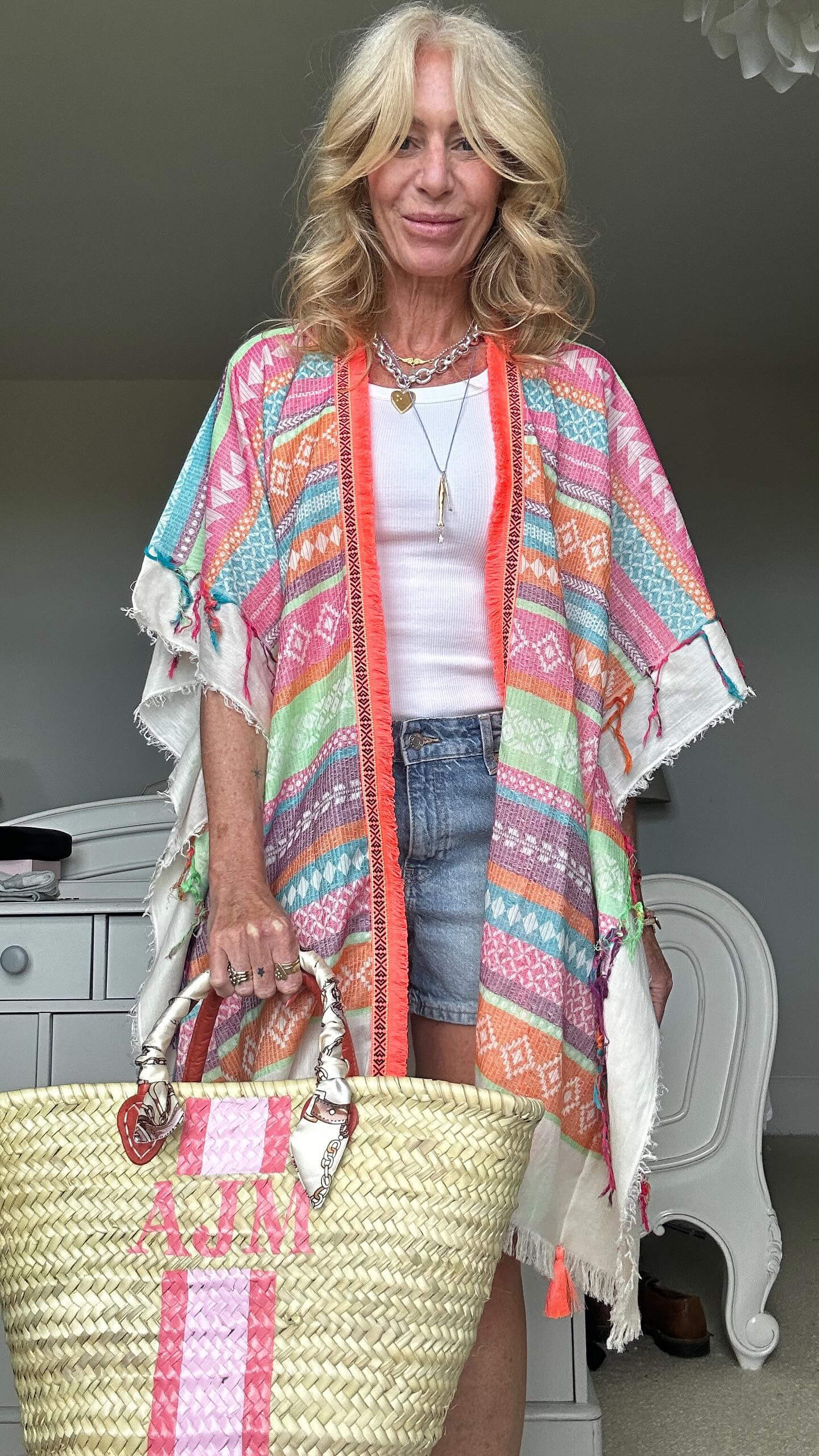 Rainbow Aztec Kaftan