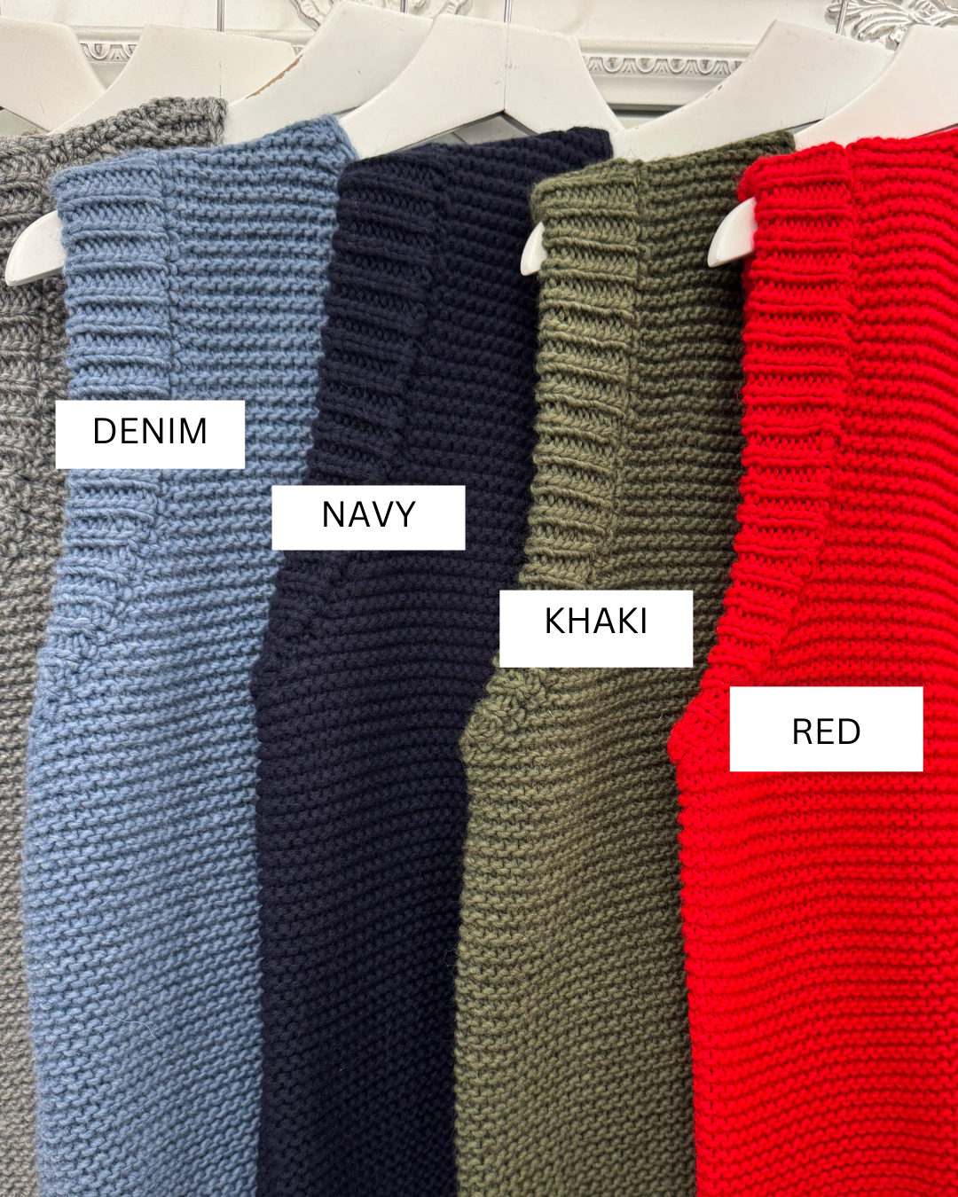 Mia Knitted Gilet | Red