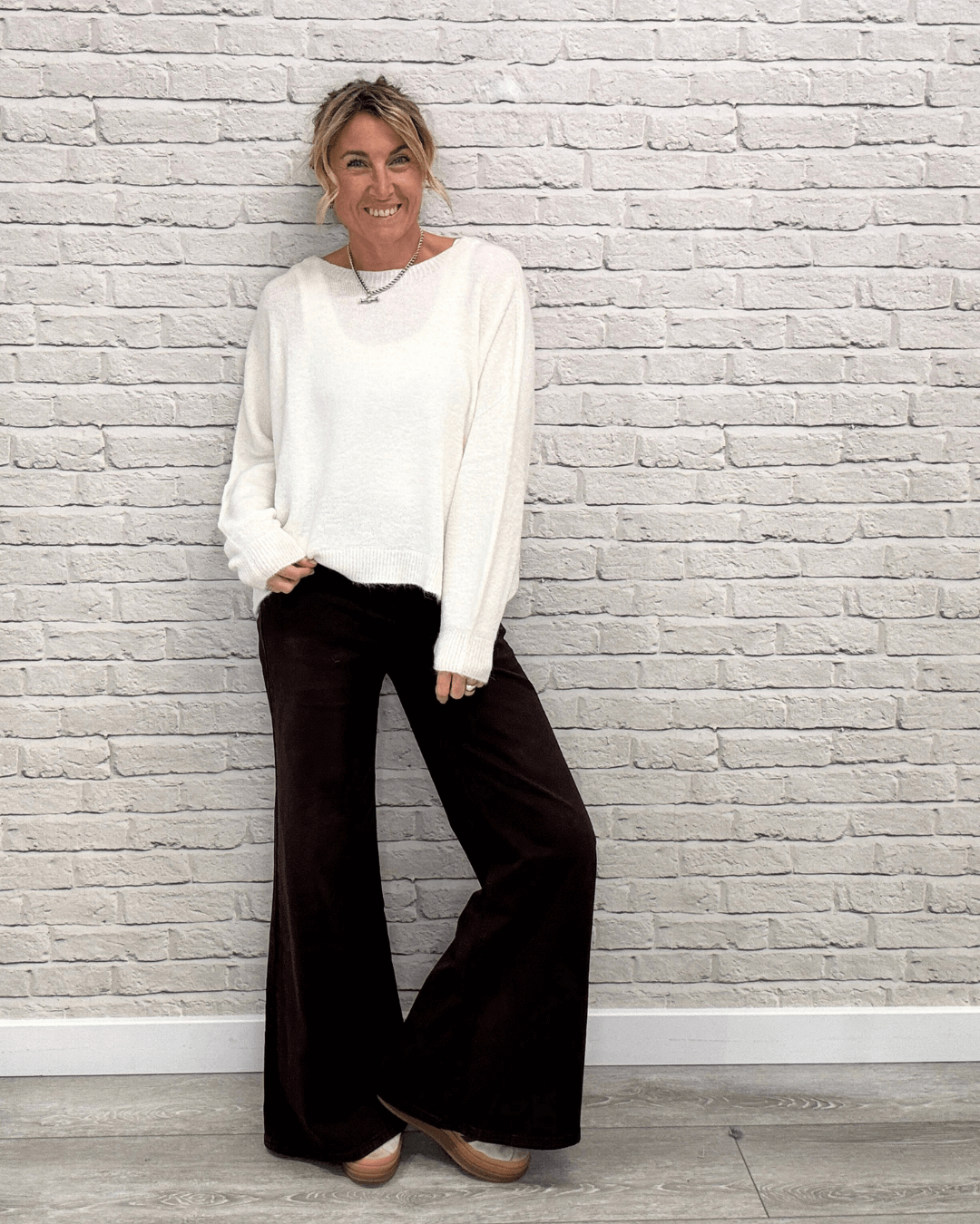 Shoreditch Palazzo Jeans | Chocolate