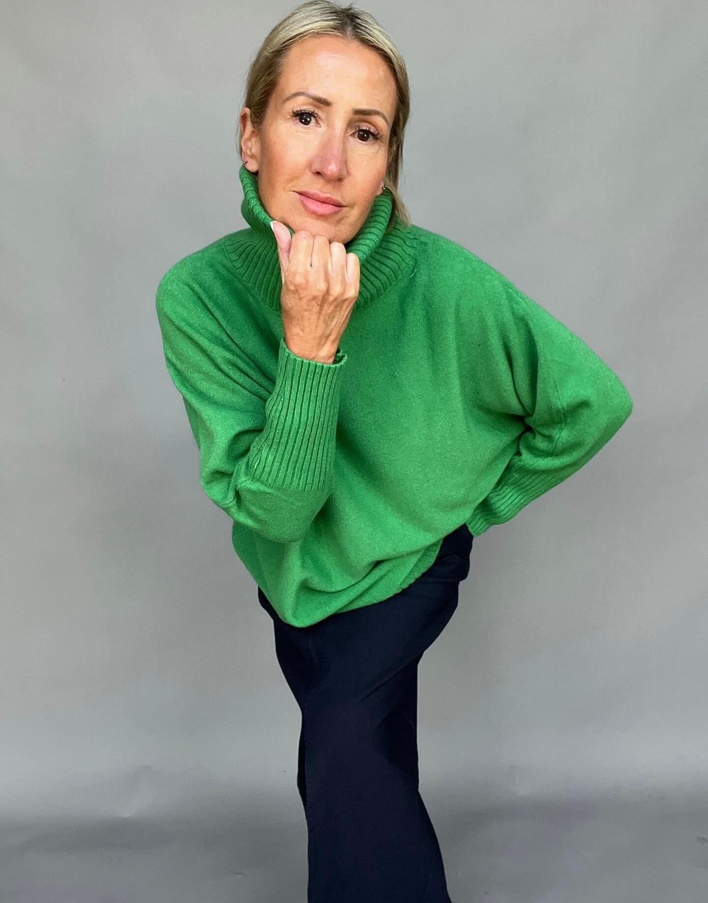 Arabella Roll Neck | Gucci Green