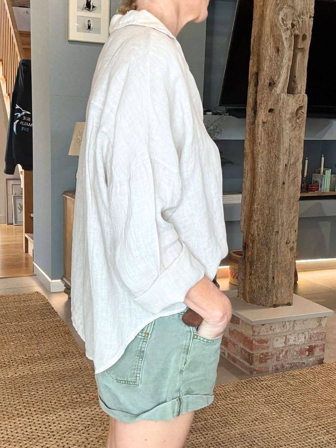 Quinta Linen Shirt | Stone (NEW)