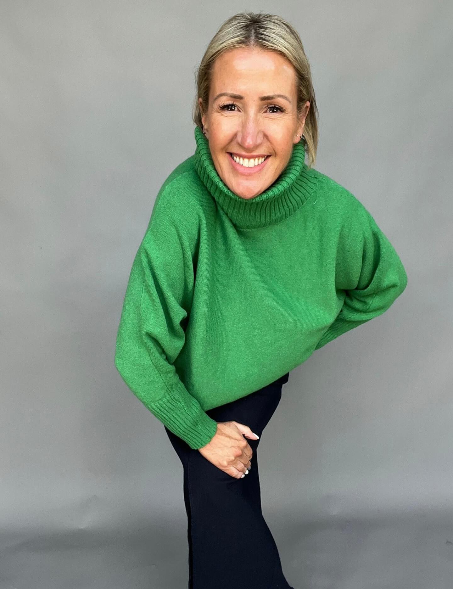 Arabella Roll Neck | Gucci Green