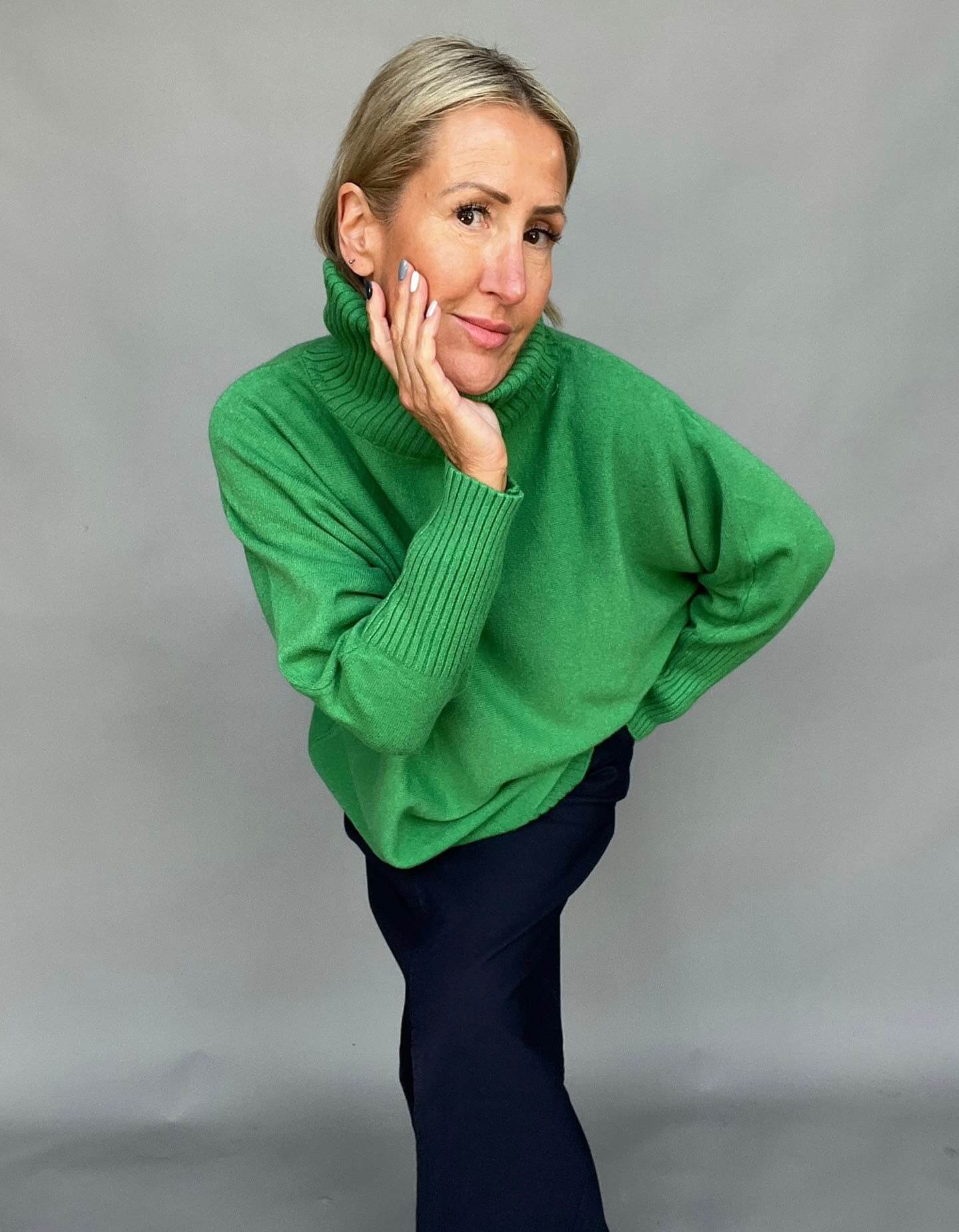 Arabella Roll Neck | Gucci Green