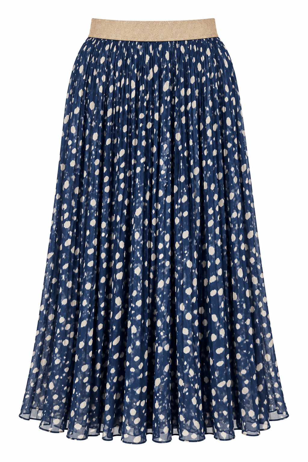 Hetty Pleated Midi Skirt | Navy