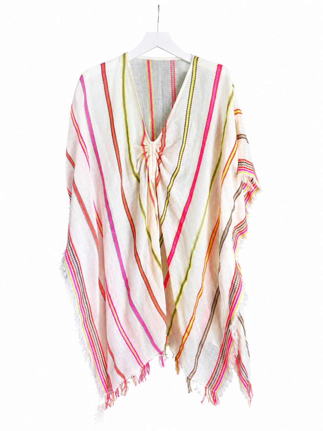 Coconut Bay Kaftan | Pink Stripes