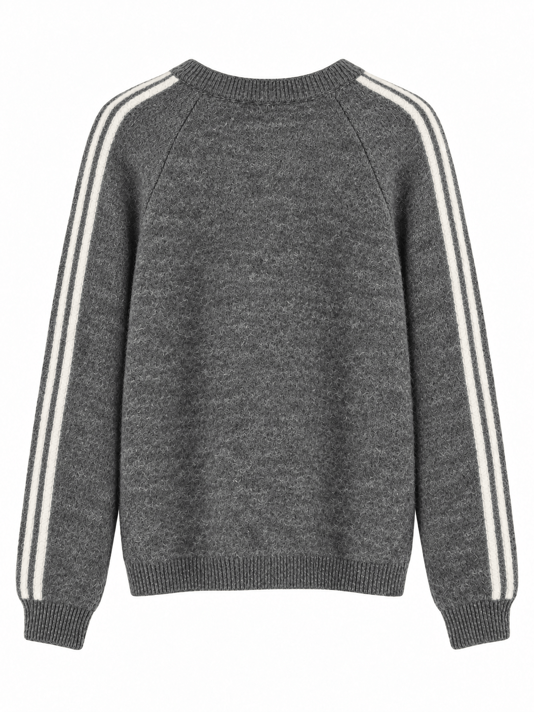 Crosby Two Stripe Jumper | Charcoal & White