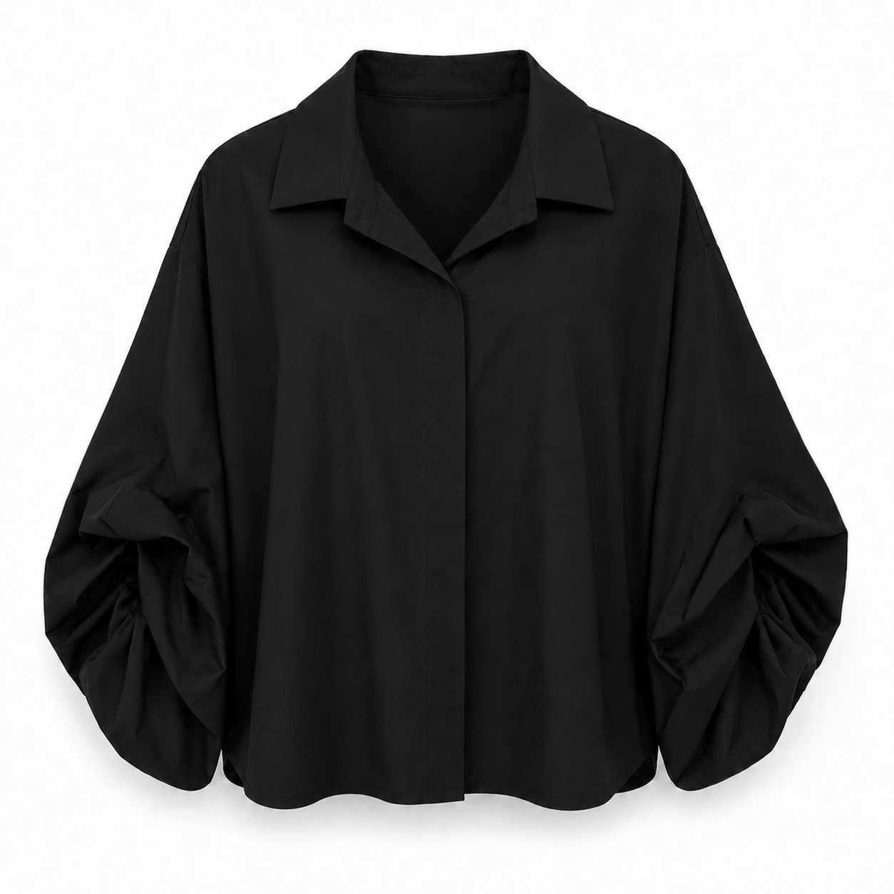 Soho Puff-Sleeve Blouse | Black