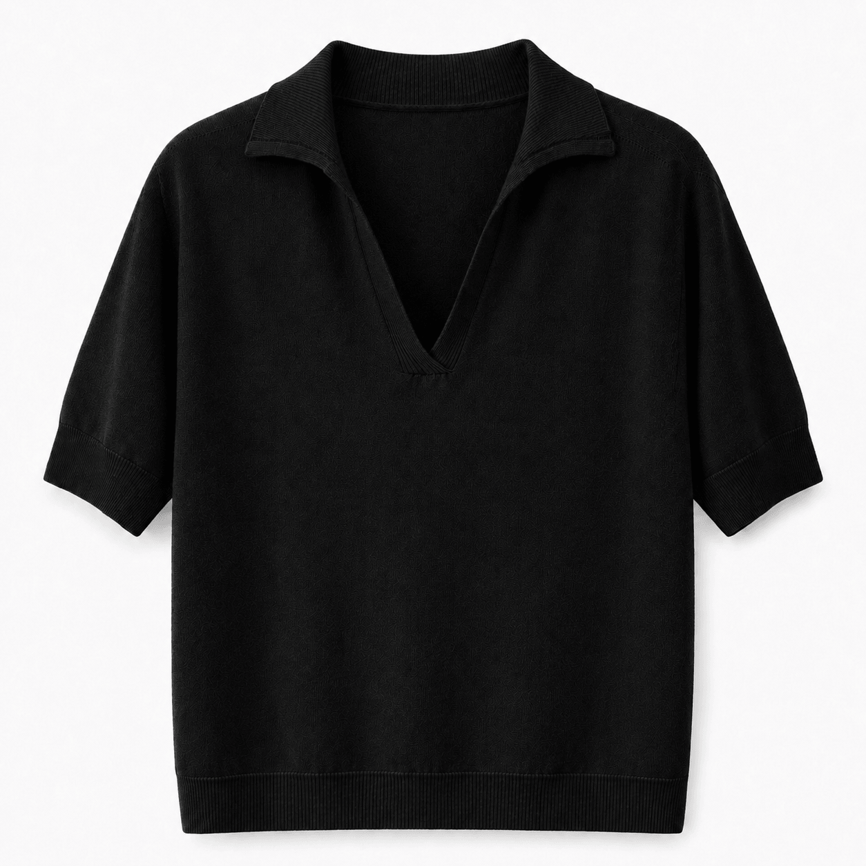 Varley Polo Knit | Black