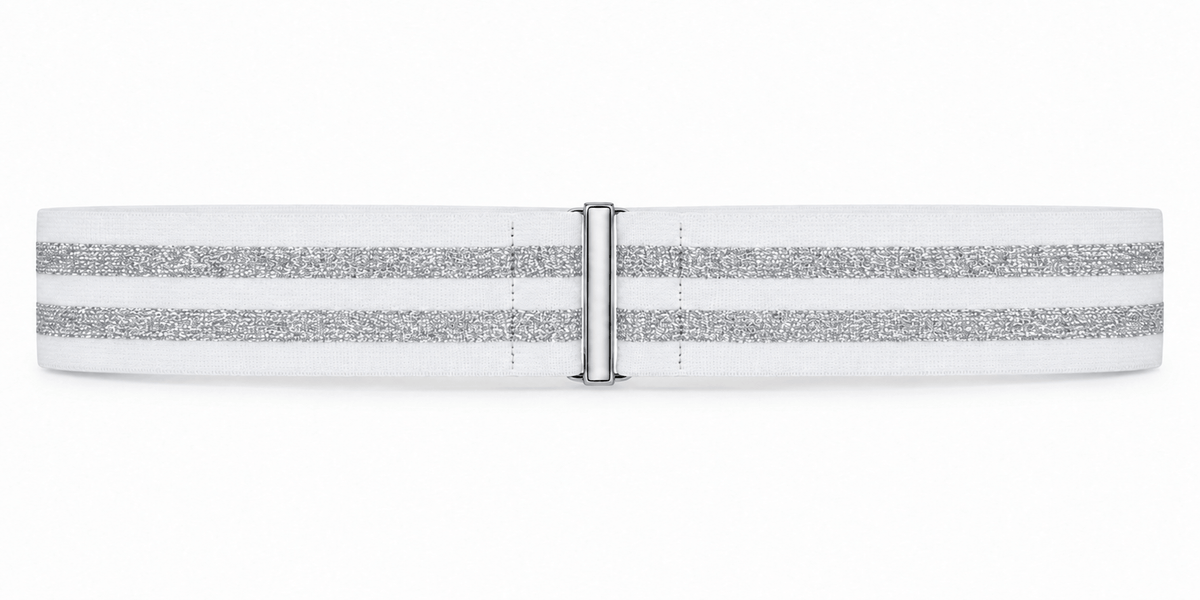 The Silver Fizz Belt (silver bar buckle)