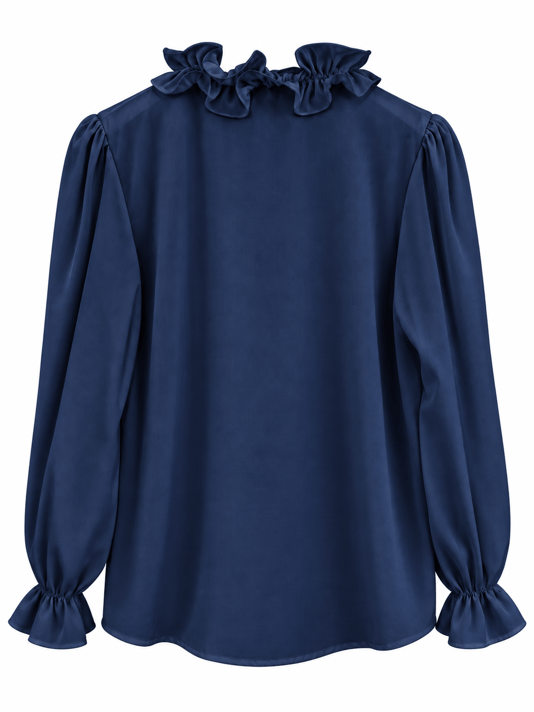 Bella Ruffle Blouse | Navy