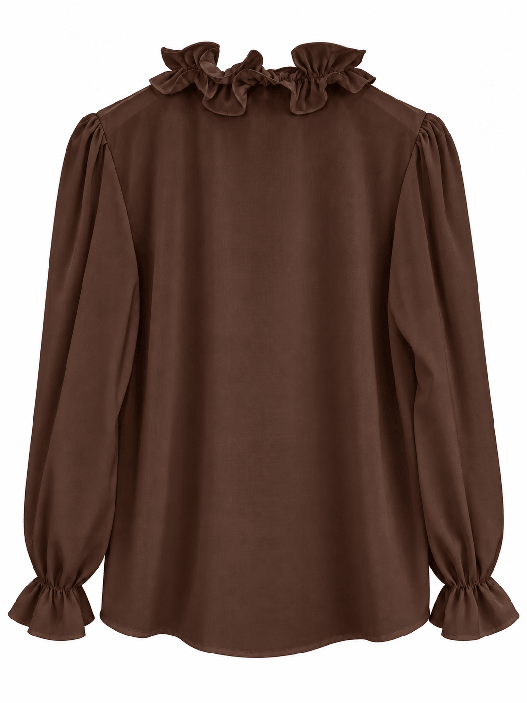 Bella Ruffle Blouse | Chocolate