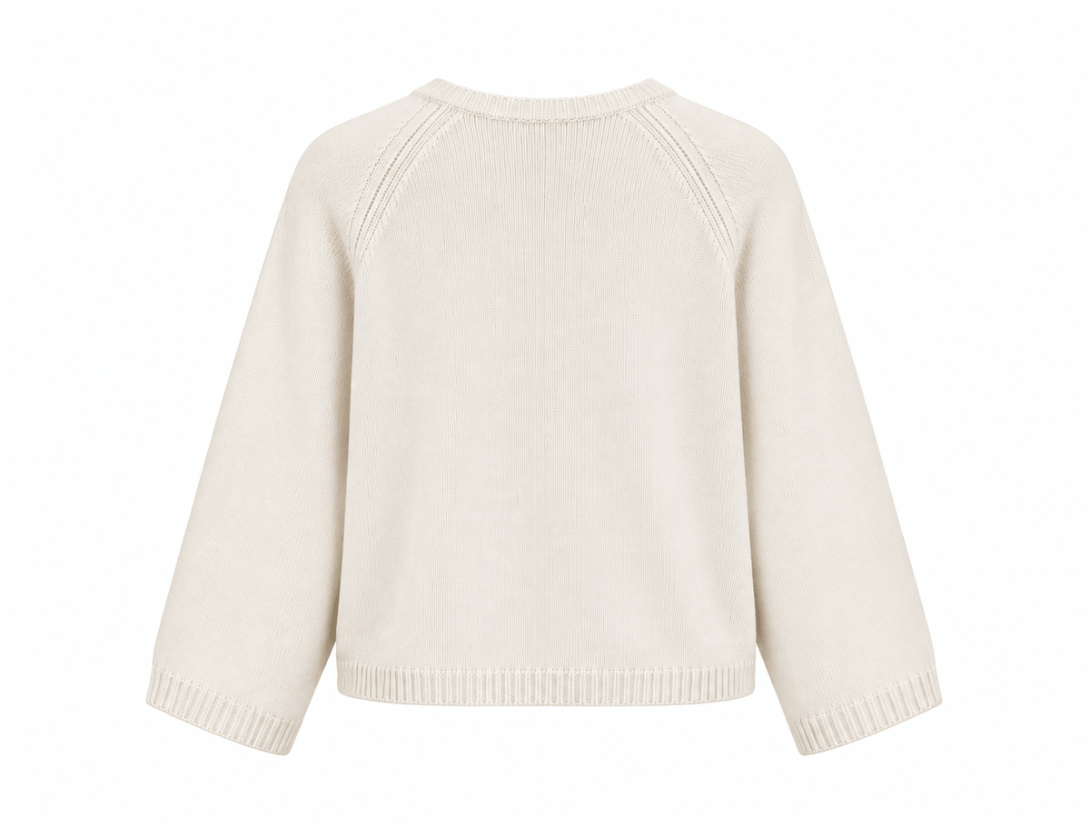 Salcombe Merino Wool Cardigan | Cream