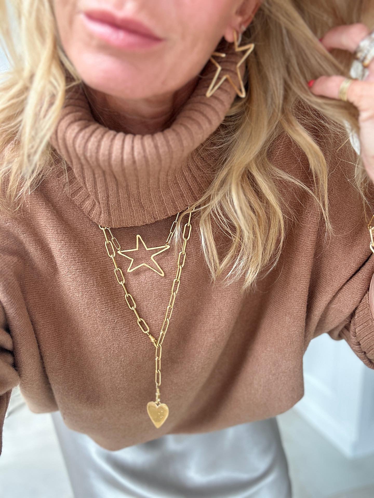 Arabella Roll Neck | Caramel