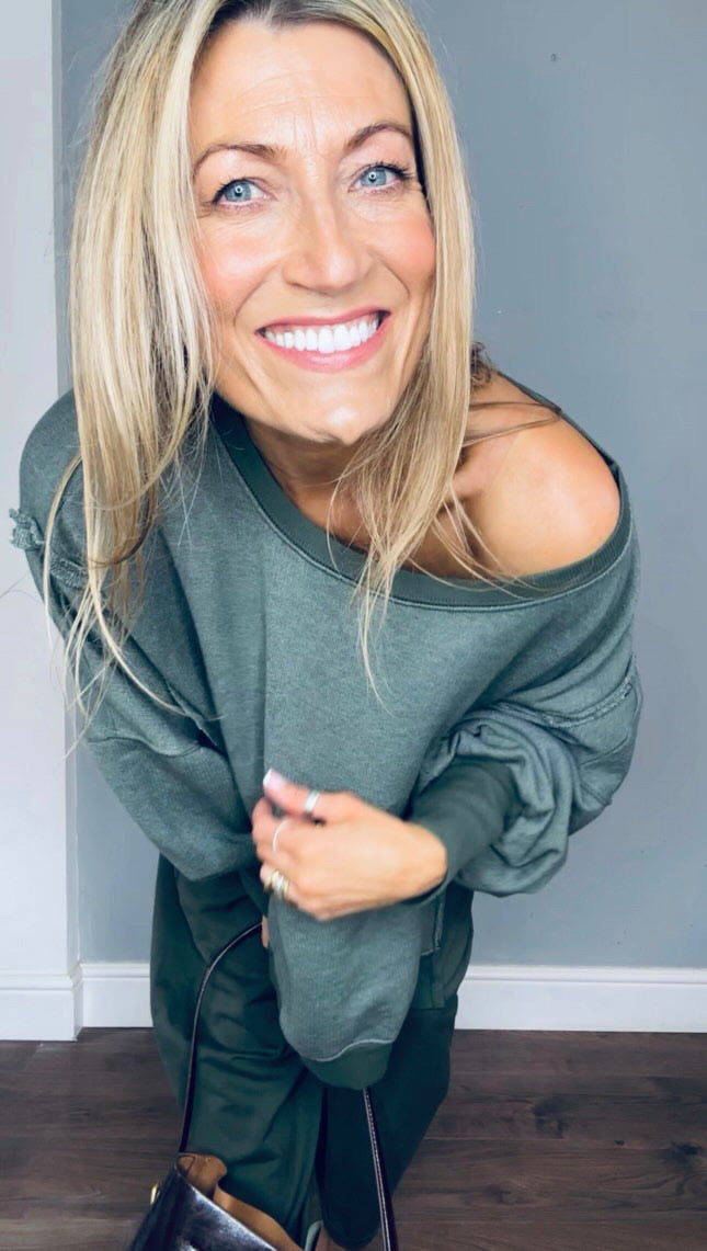 Frankie Slouch Sweatshirt | Washed Khaki