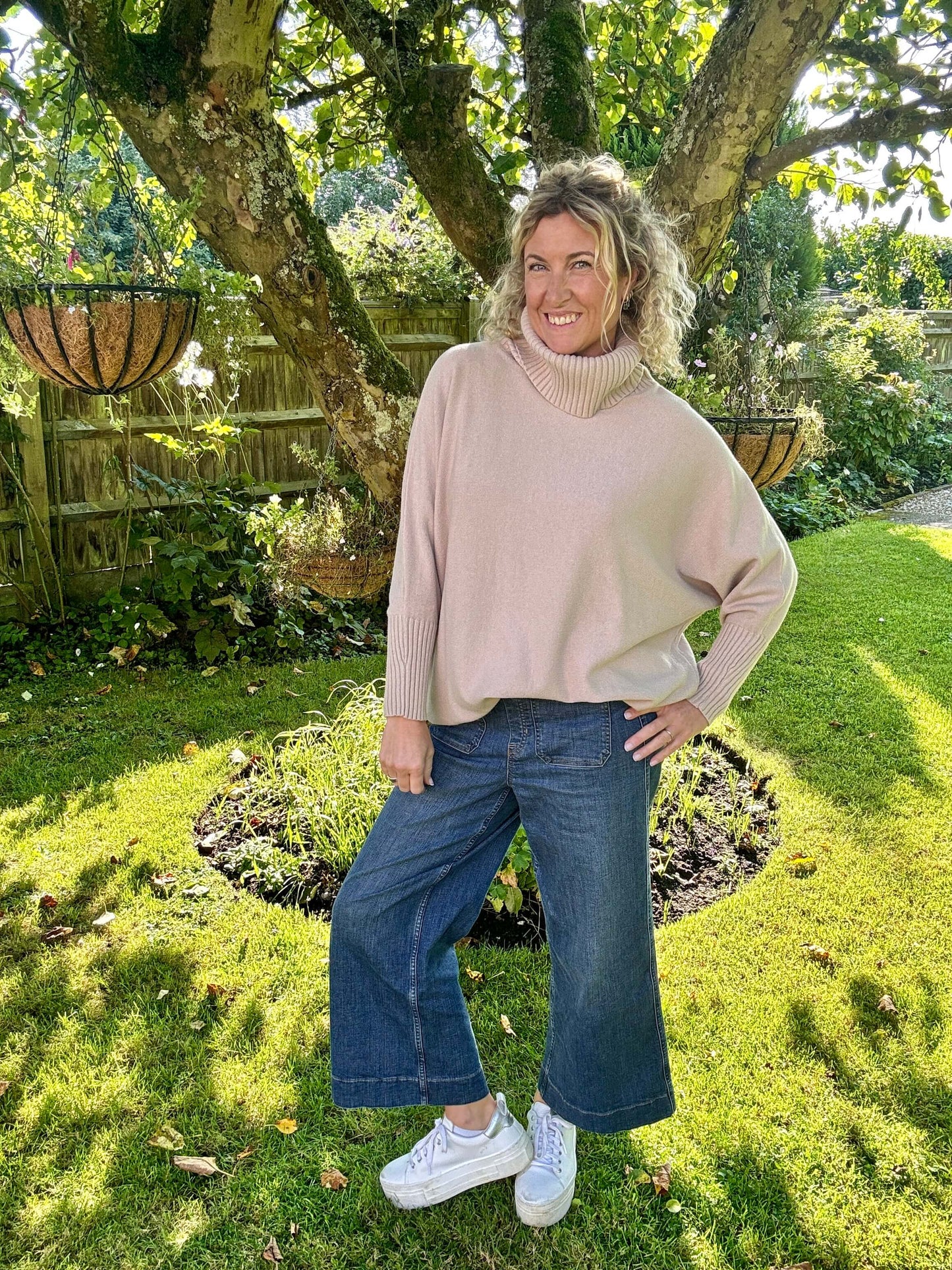 Arabella Roll Neck | Nude