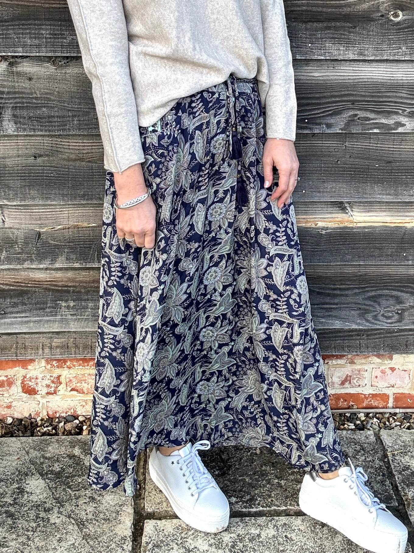Joss Maxi Skirt | Liberty Blue