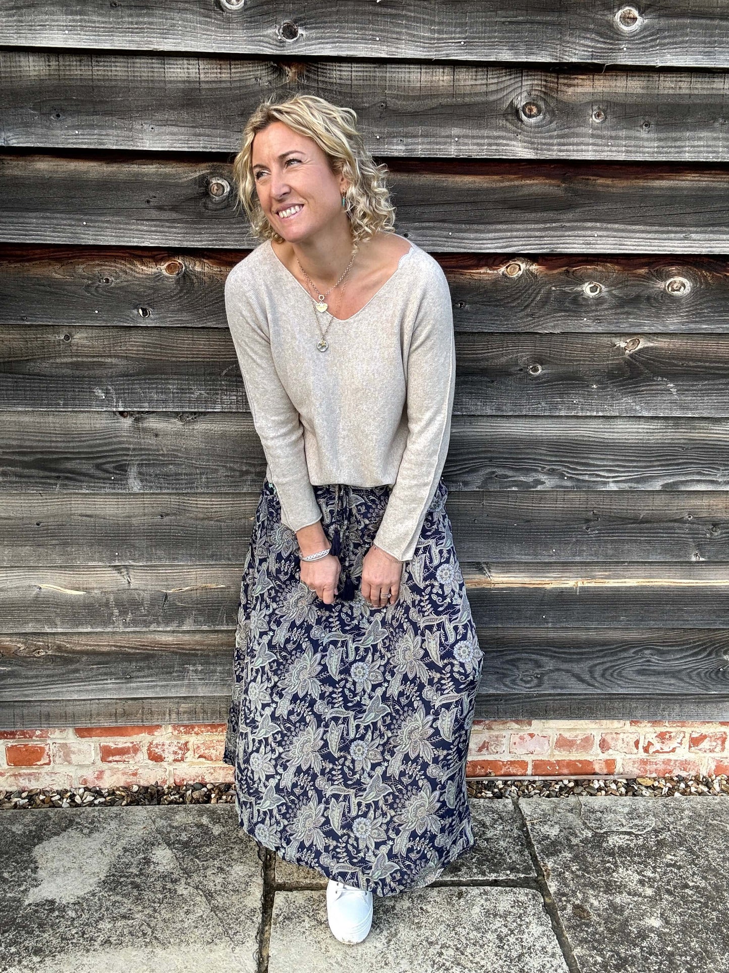 Joss Maxi Skirt | Liberty Blue