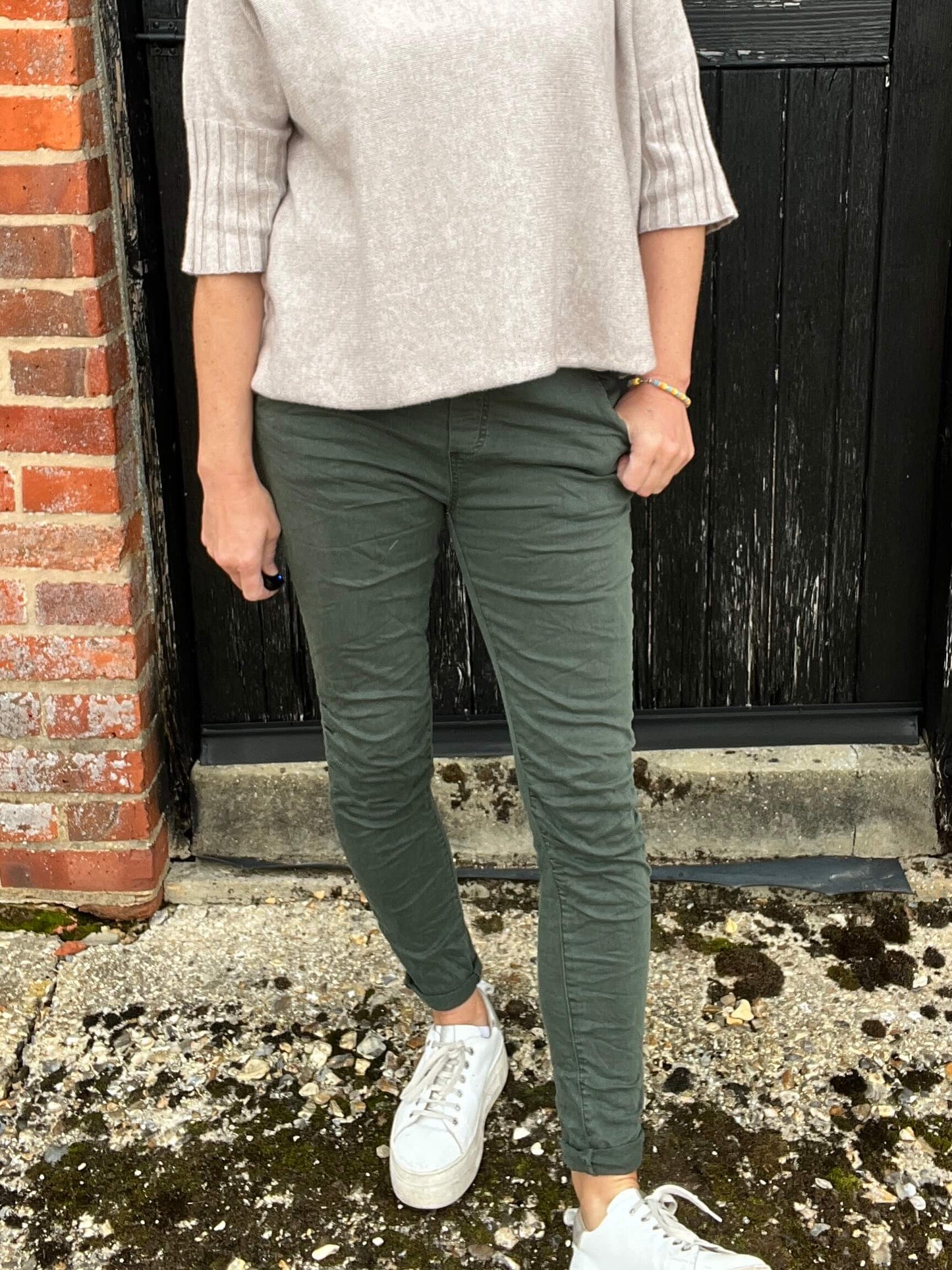 Skinny Joggers | Forest Green