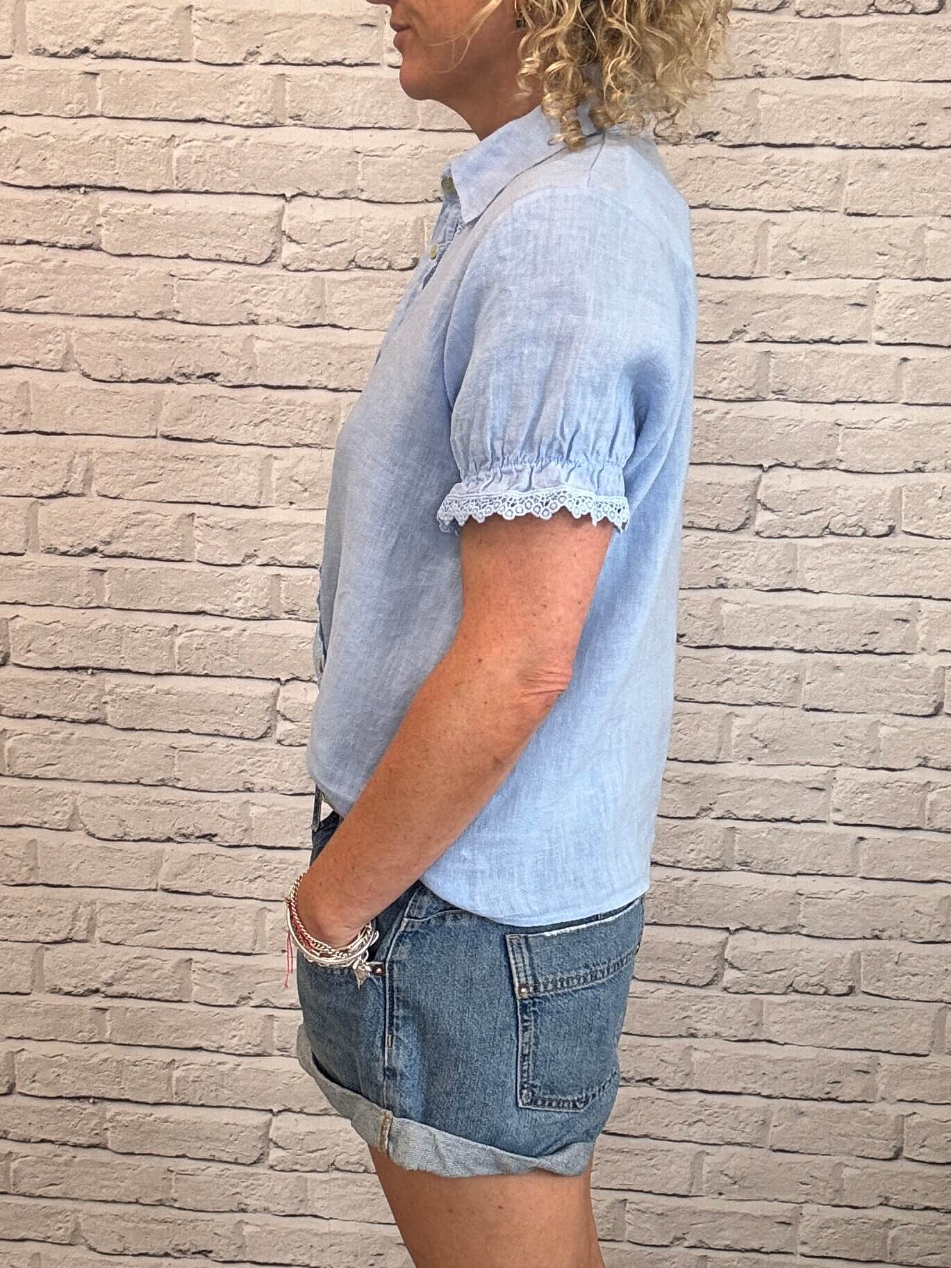 Lottie Blouse | Sky Blue