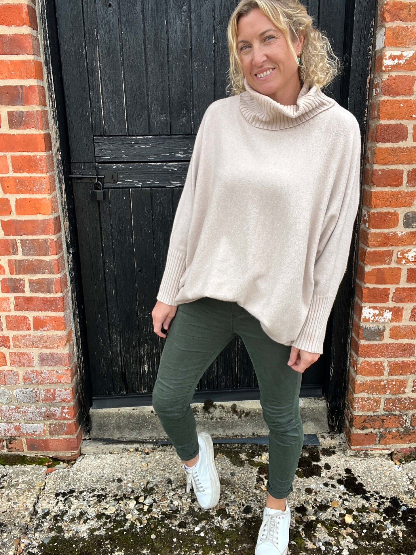 Arabella Roll Neck | Light Beige