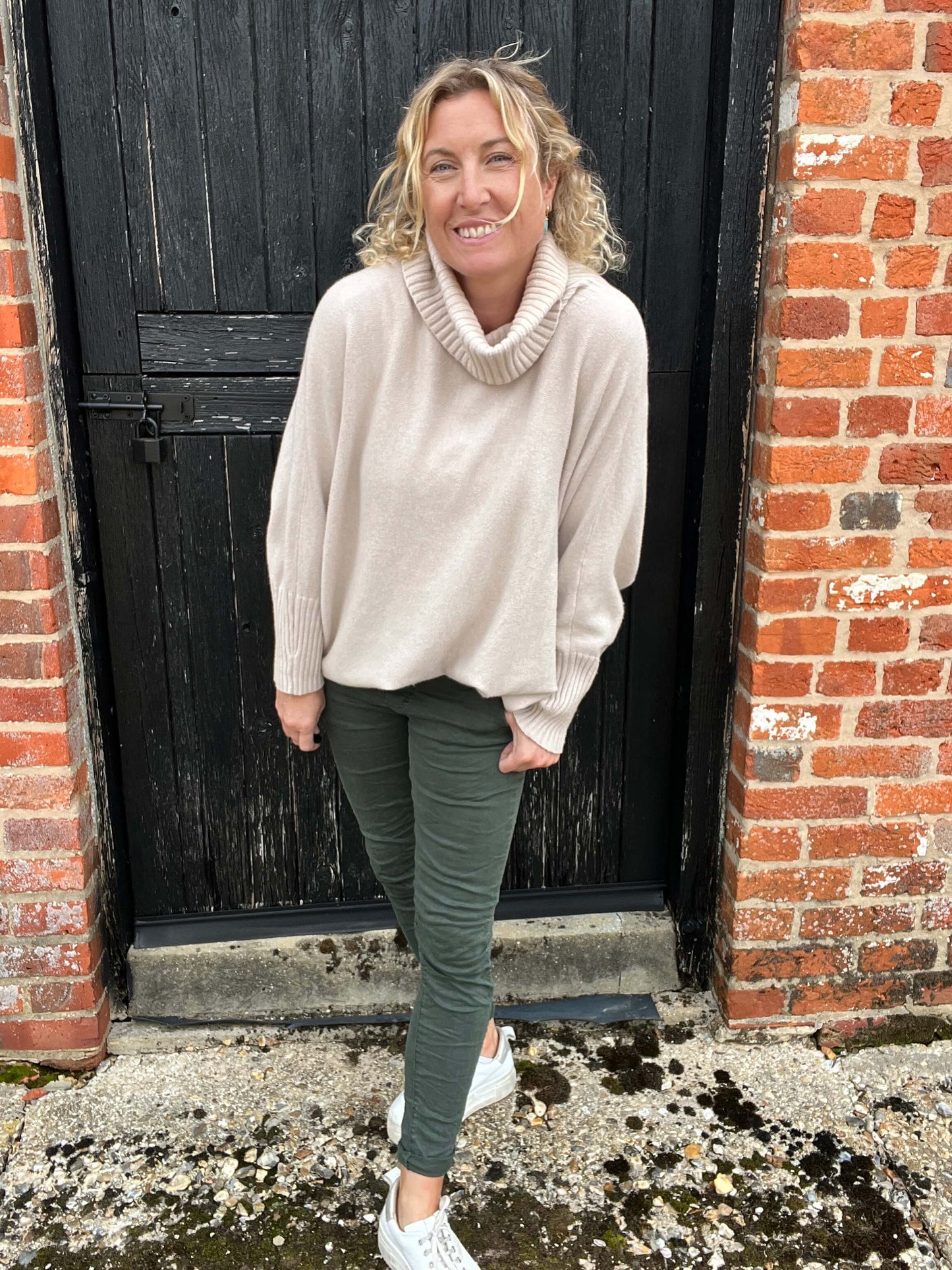 Arabella Roll Neck | Light Beige