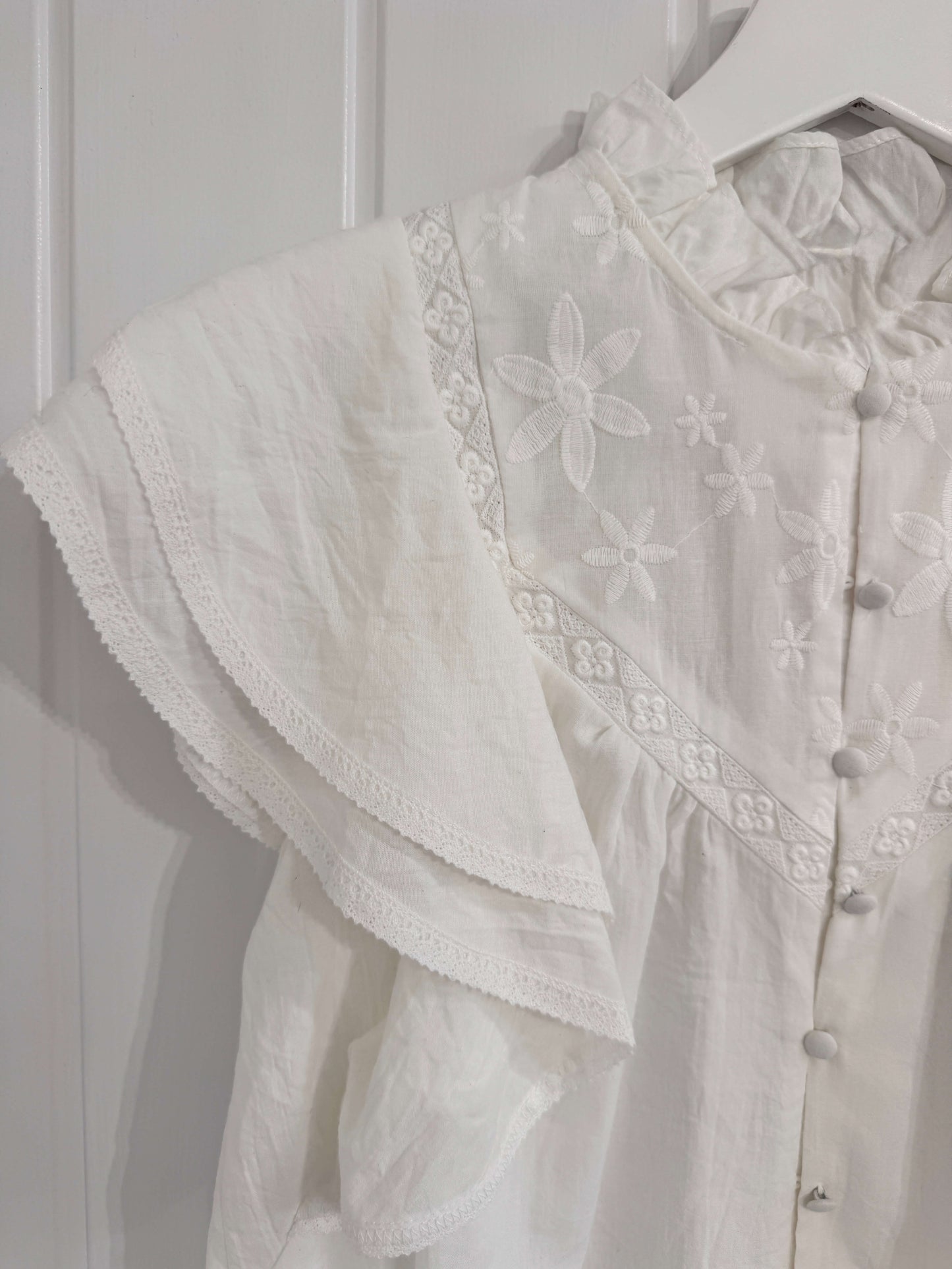 Rosie Flutter Sleeve Blouse