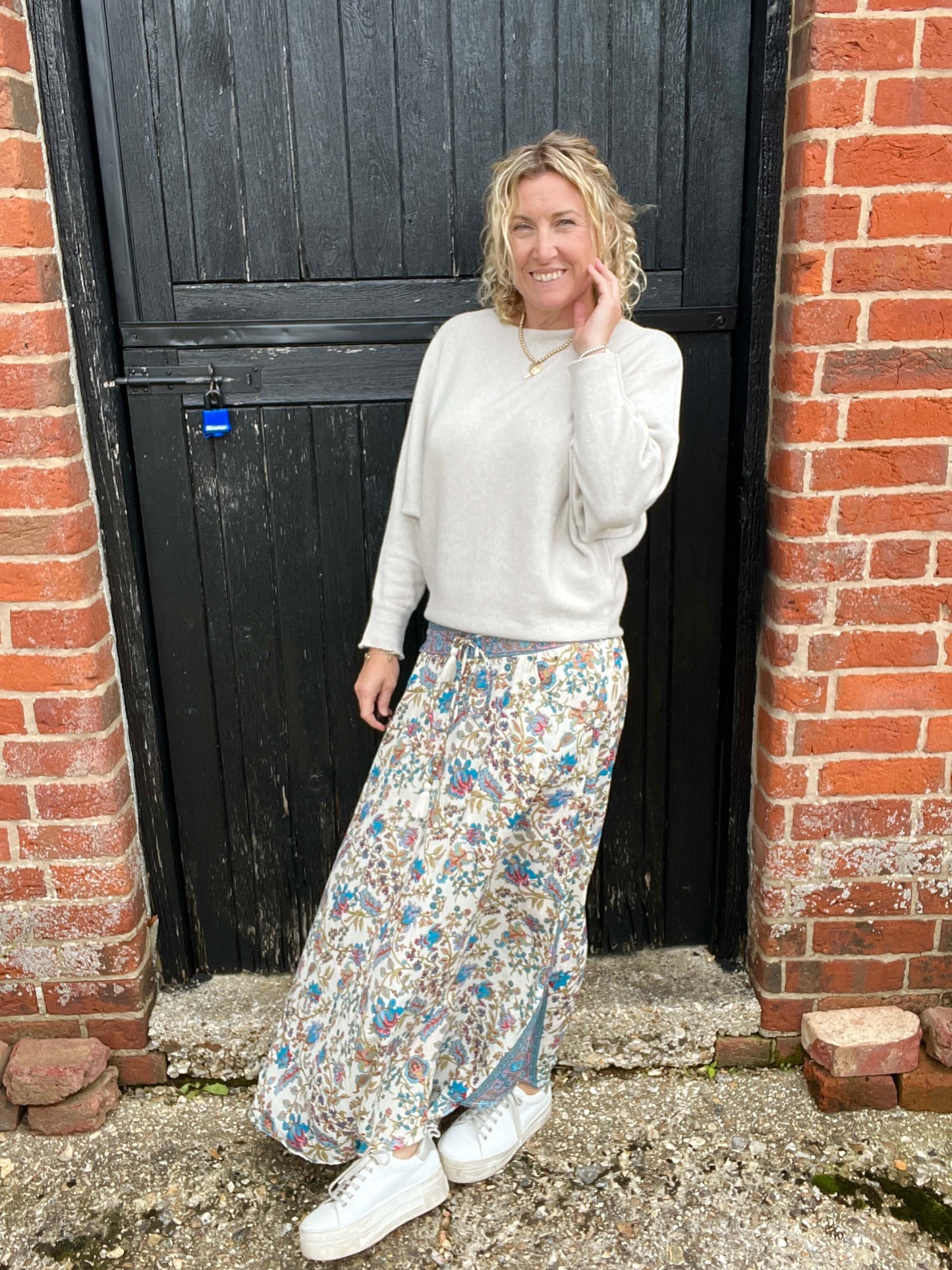 Cream Batwing Sweater