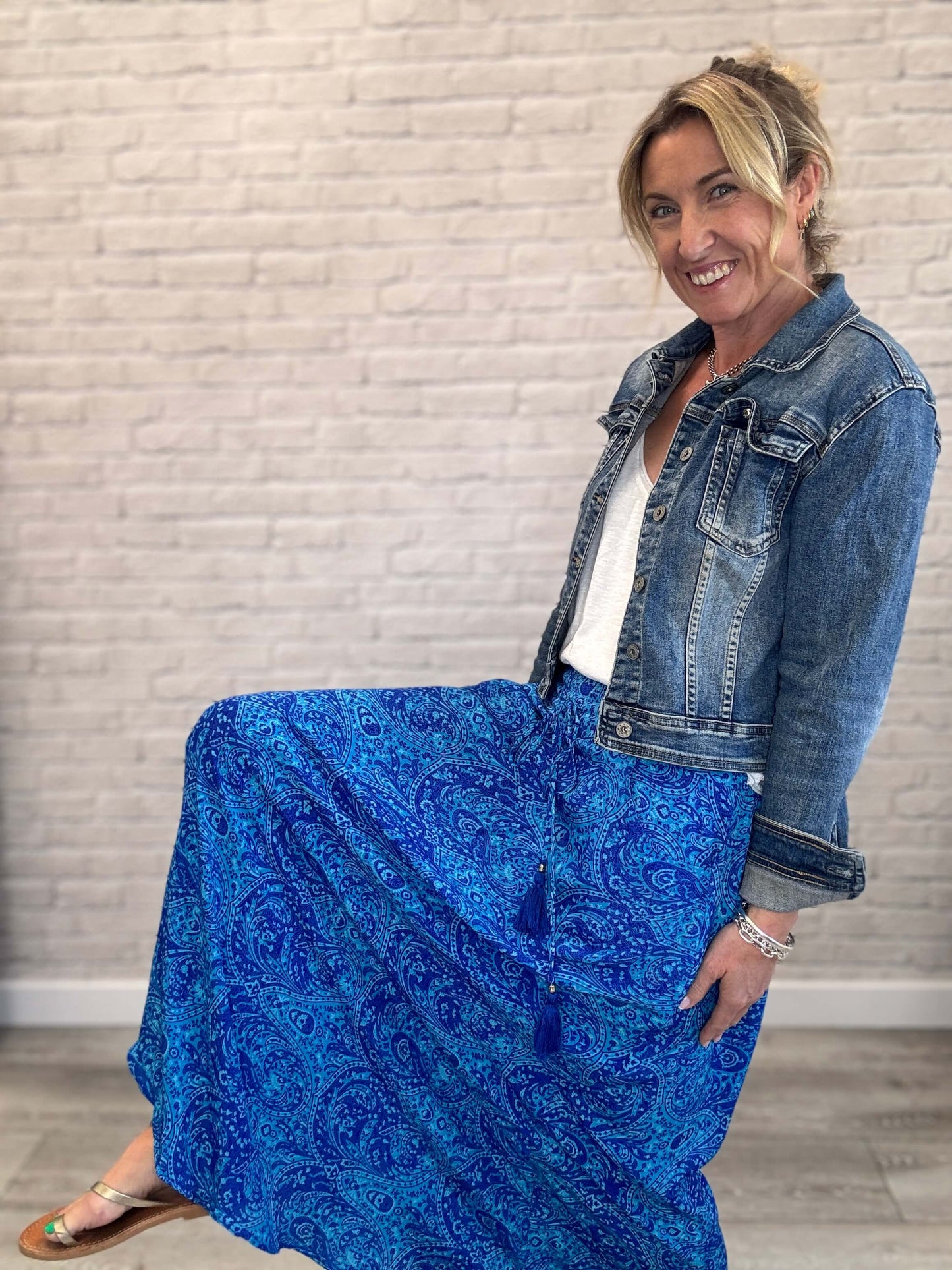 Joss Skirt | Cobalt Blue Mix