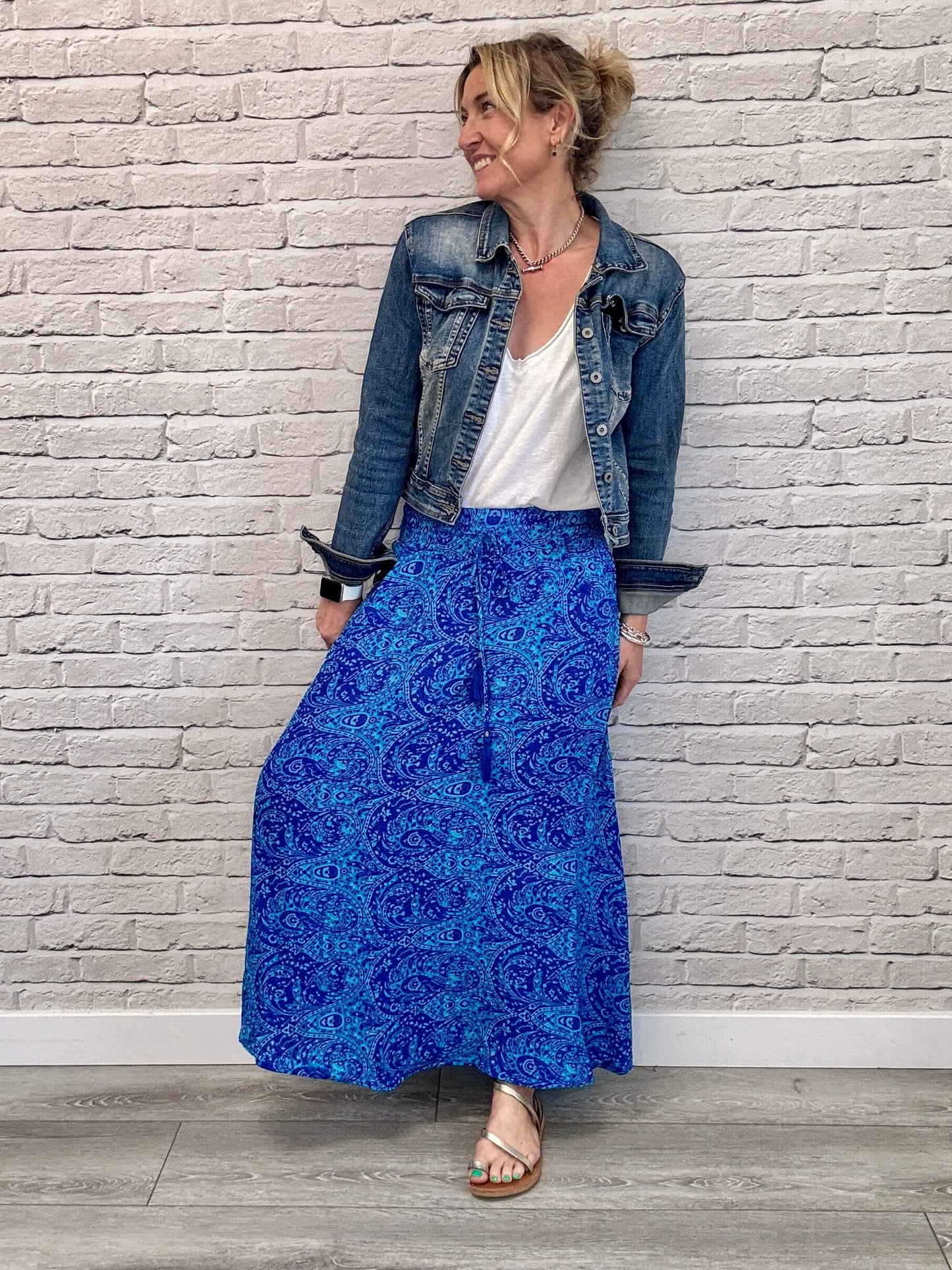 Joss Skirt | Cobalt Blue Mix