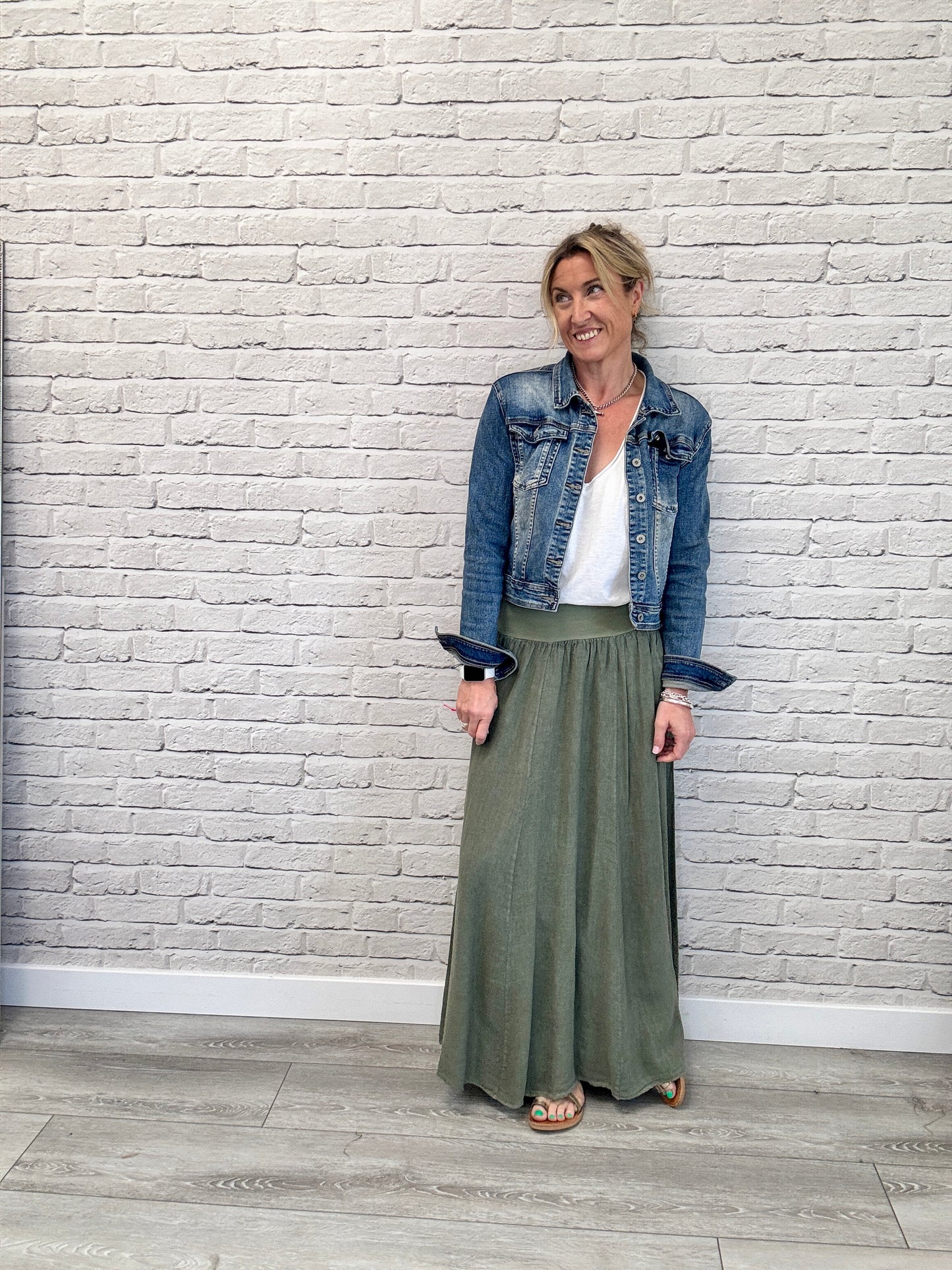 Lilly Maxi Skirt | Khaki