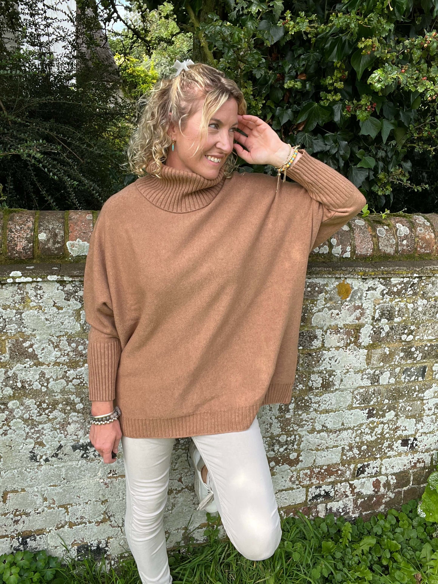 Arabella Roll Neck | Caramel