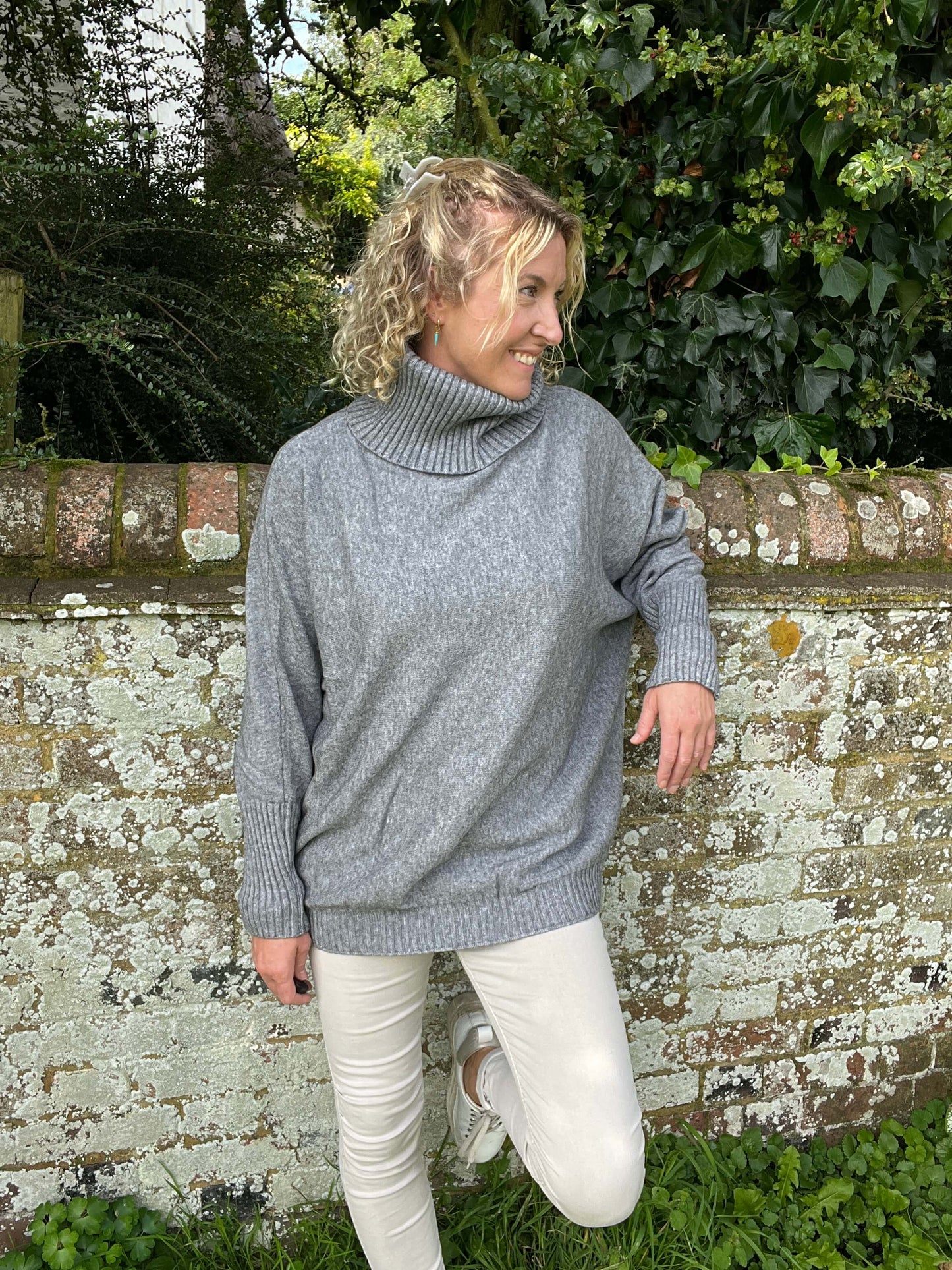 Arabella Roll Neck | Grey