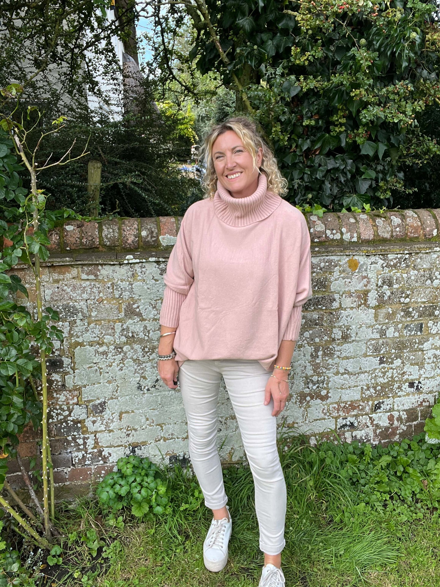 Arabella Roll Neck | Antique Rose