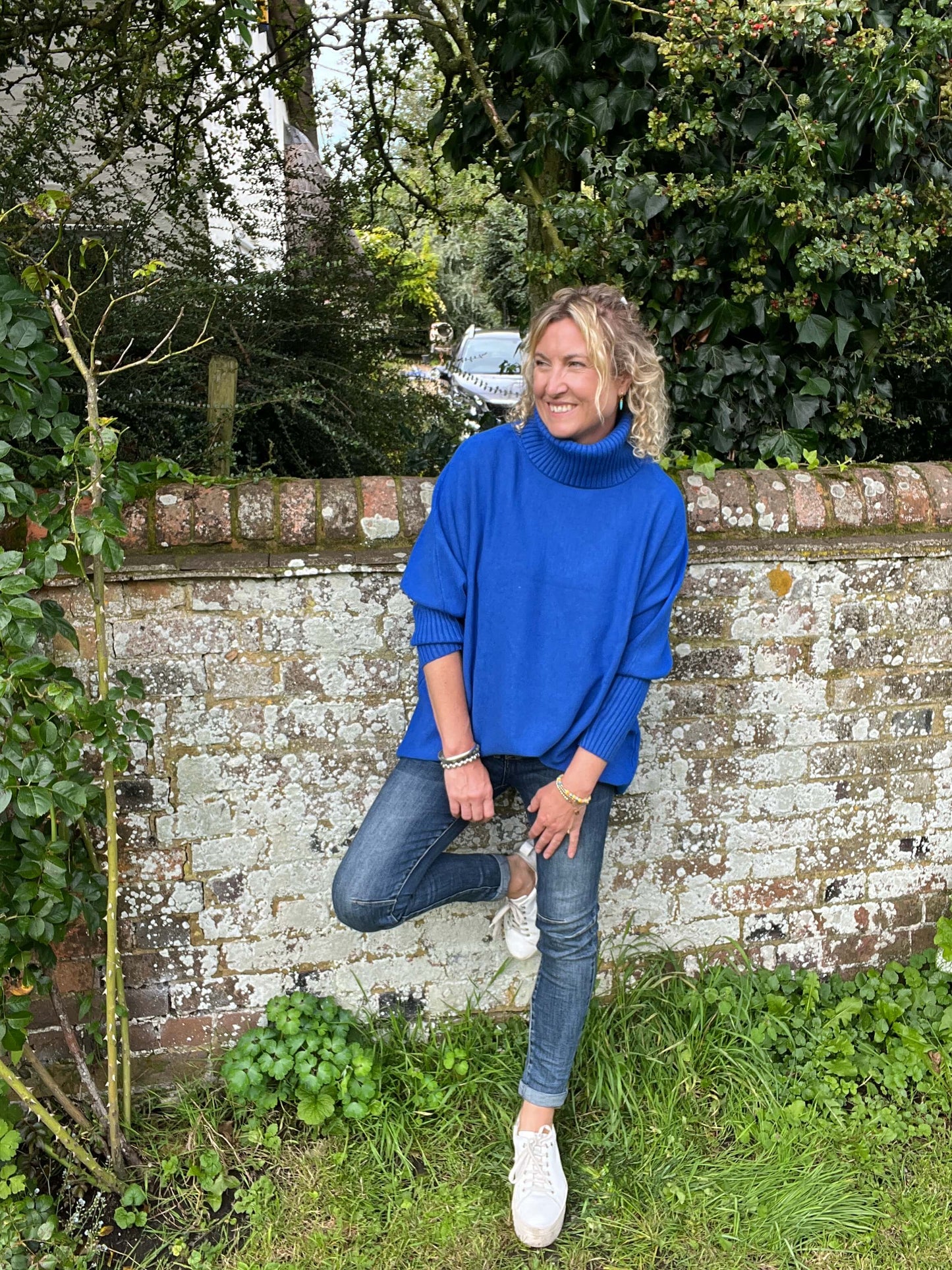 Arabella Roll Neck | Cobalt