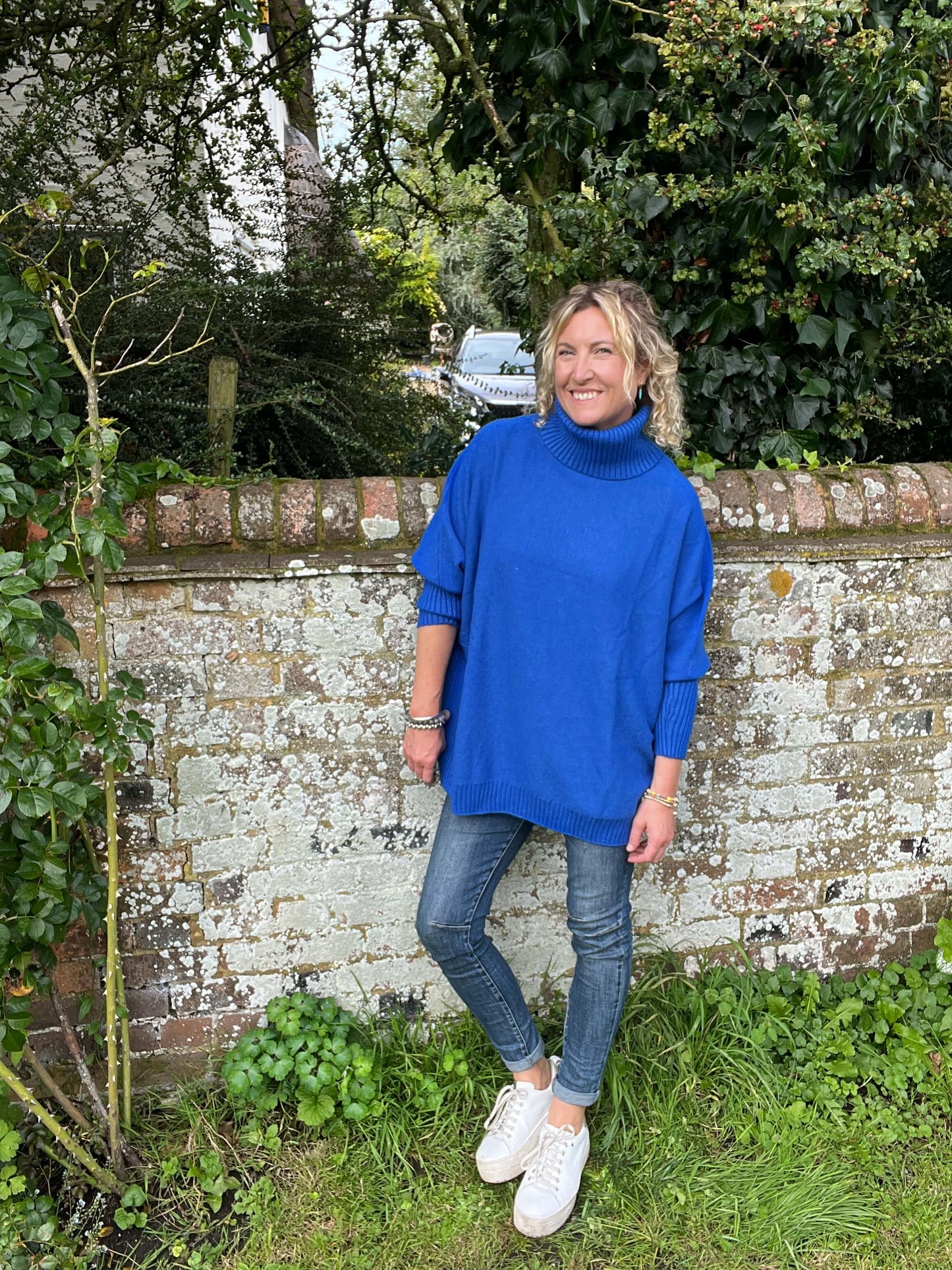 Arabella Roll Neck | Cobalt