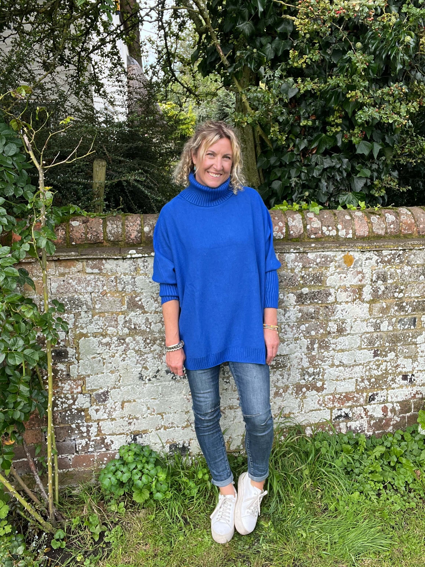 Arabella Roll Neck | Cobalt