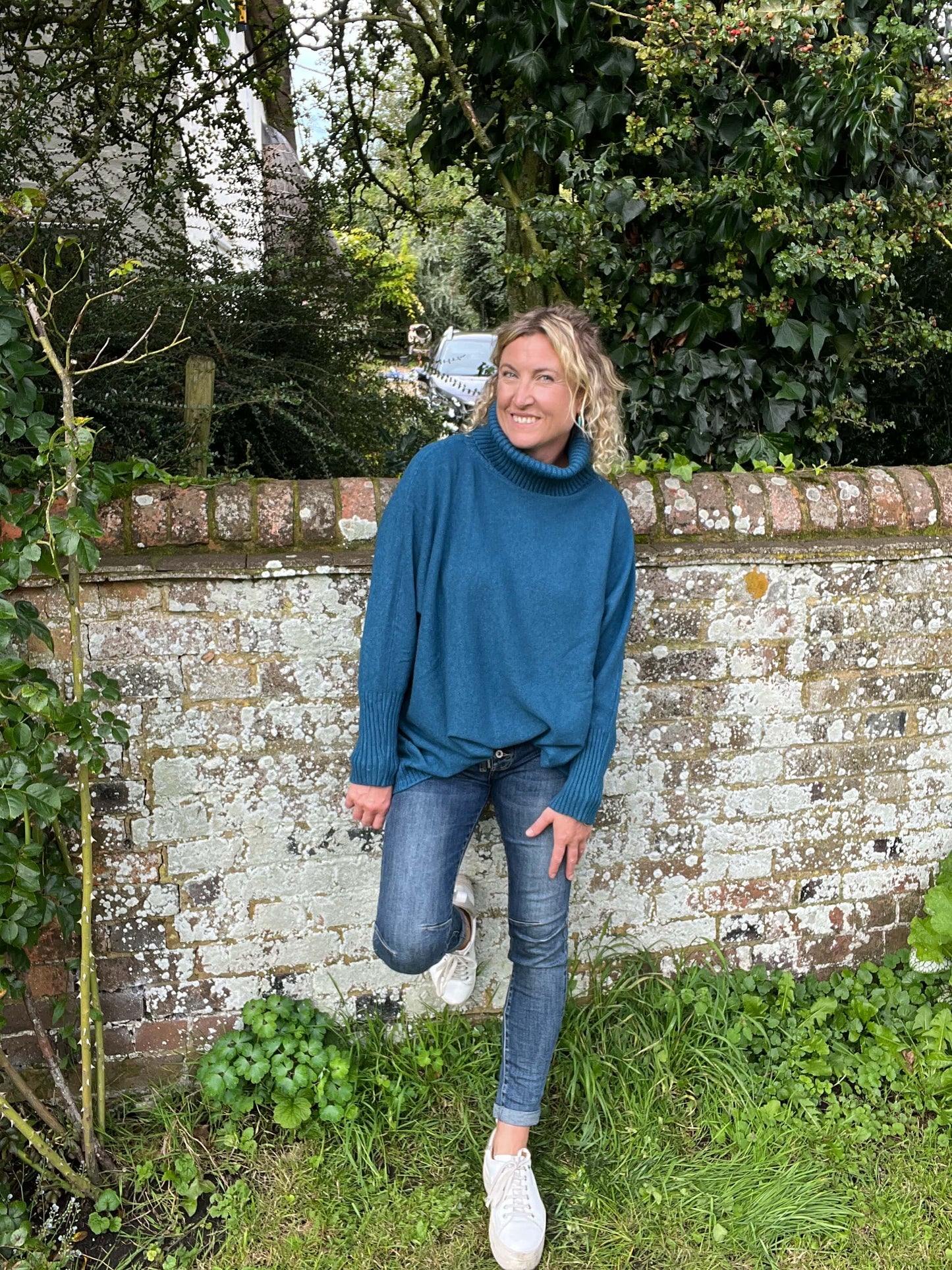Arabella Roll Neck | Teal