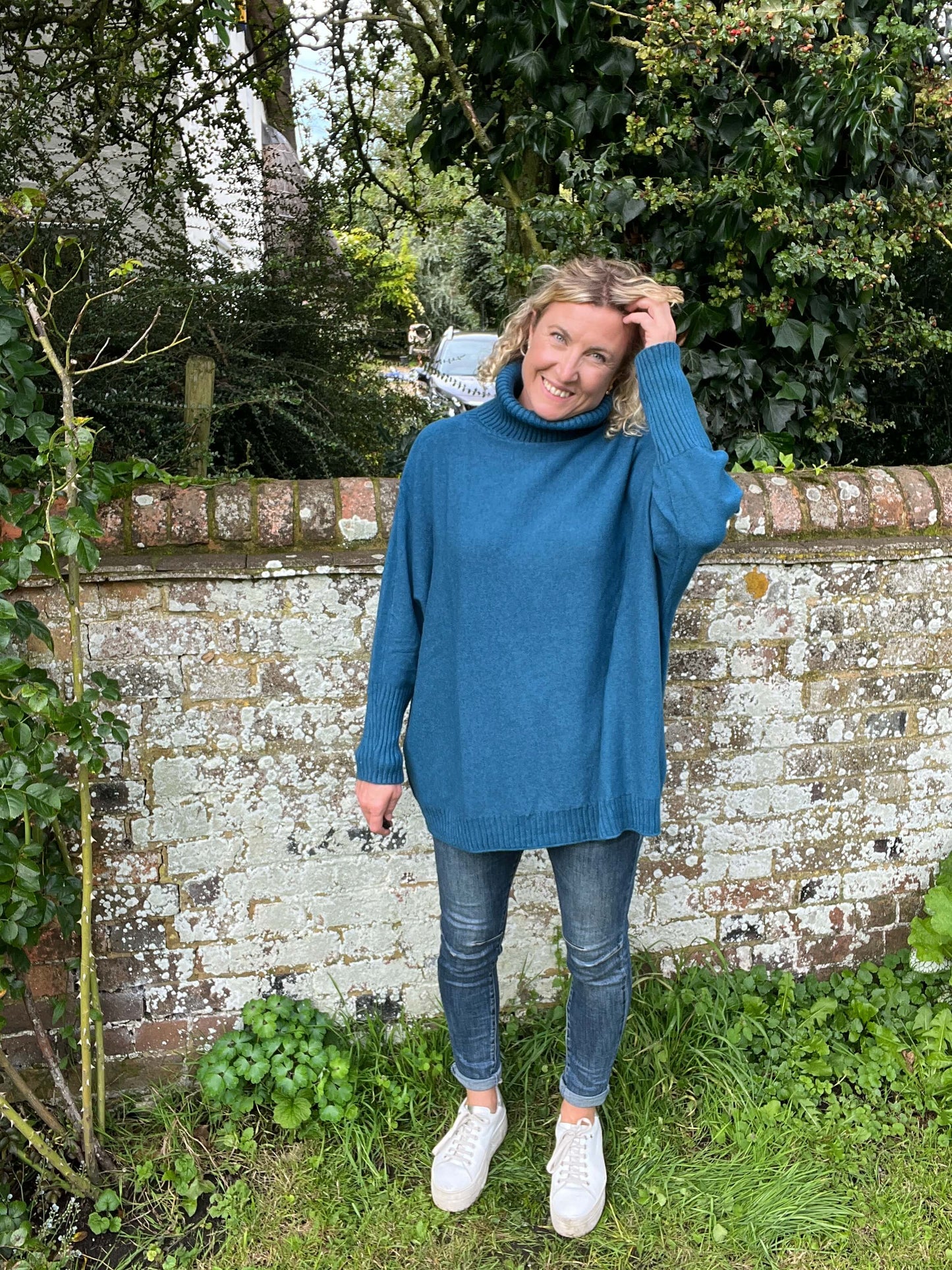 Arabella Roll Neck | Teal
