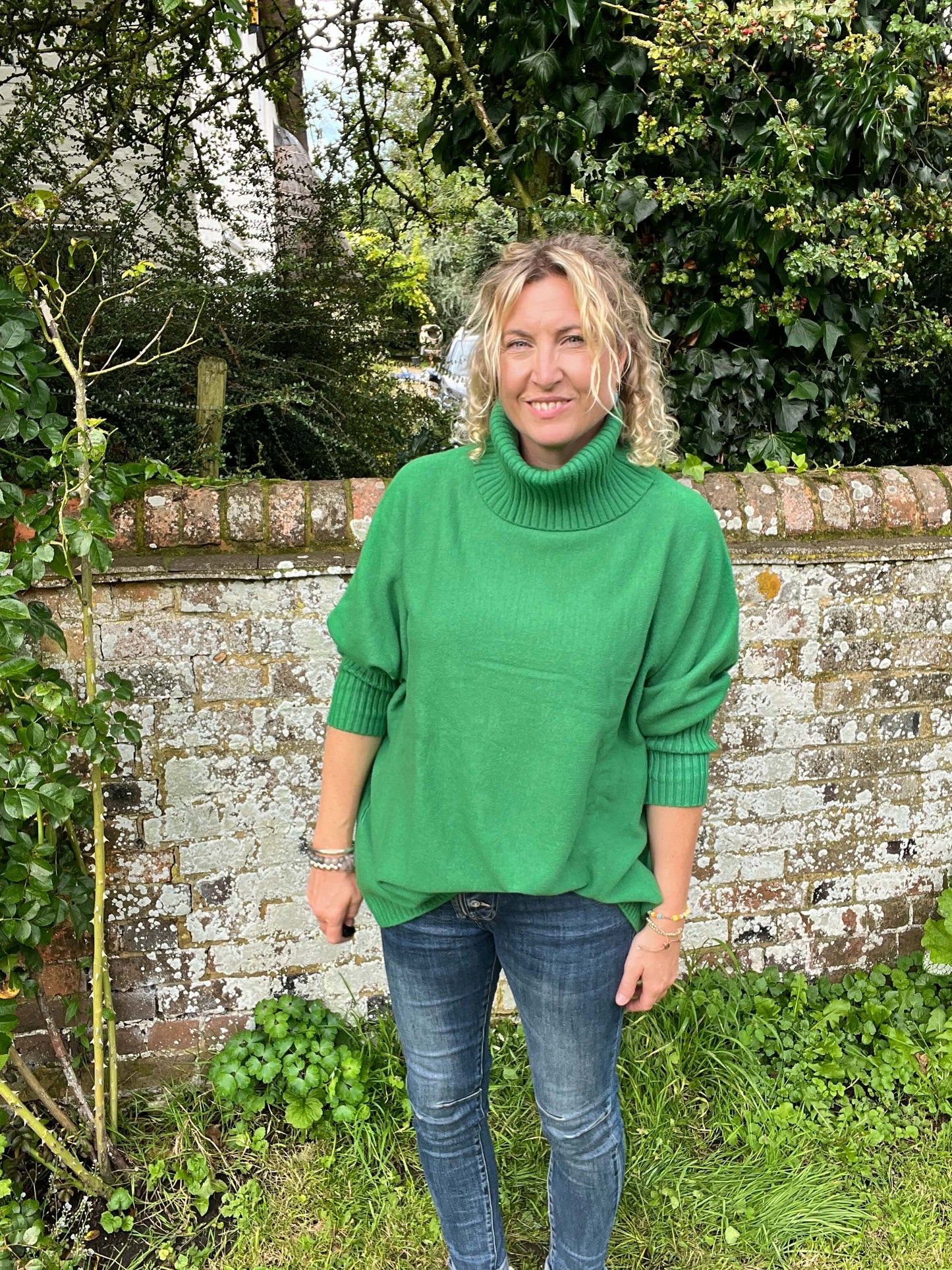 Arabella Roll Neck | Gucci Green