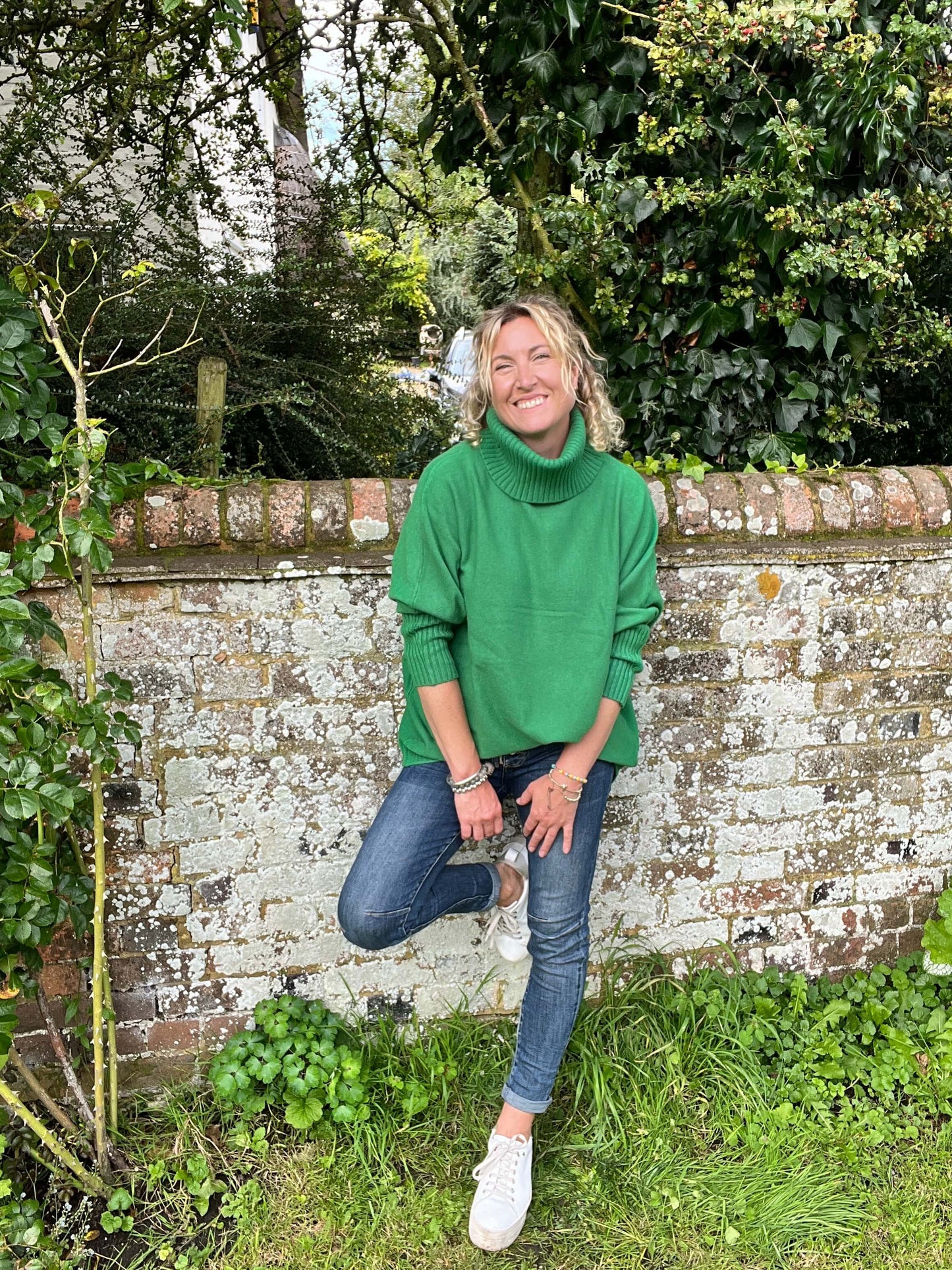 Arabella Roll Neck | Gucci Green