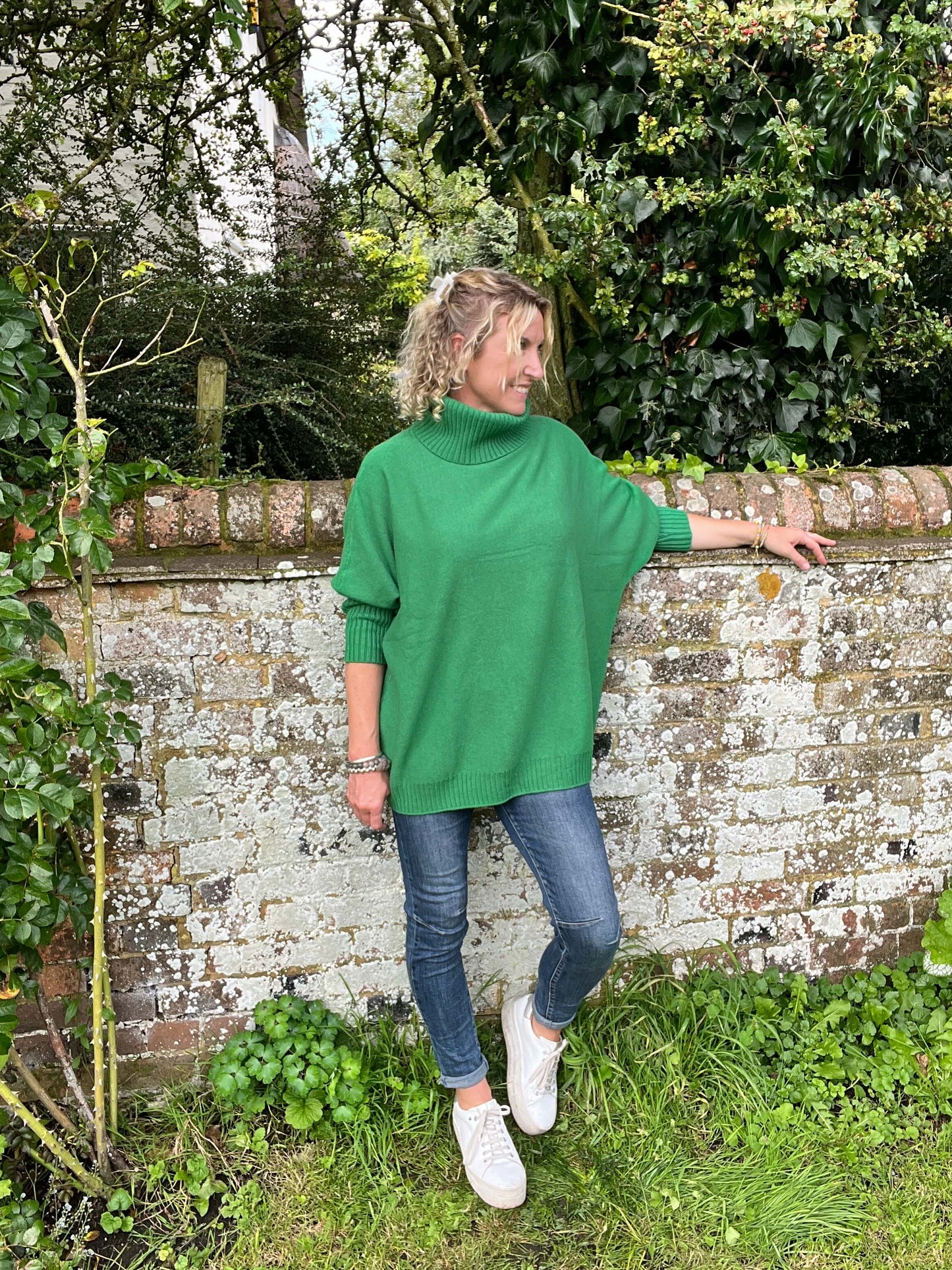Arabella Roll Neck | Gucci Green