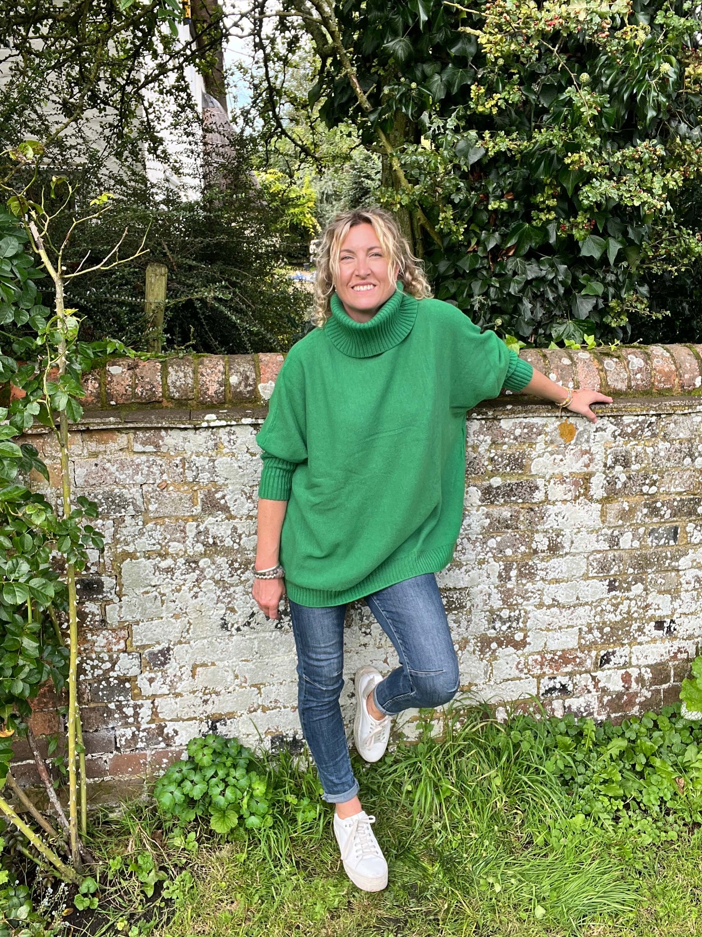 Arabella Roll Neck | Gucci Green