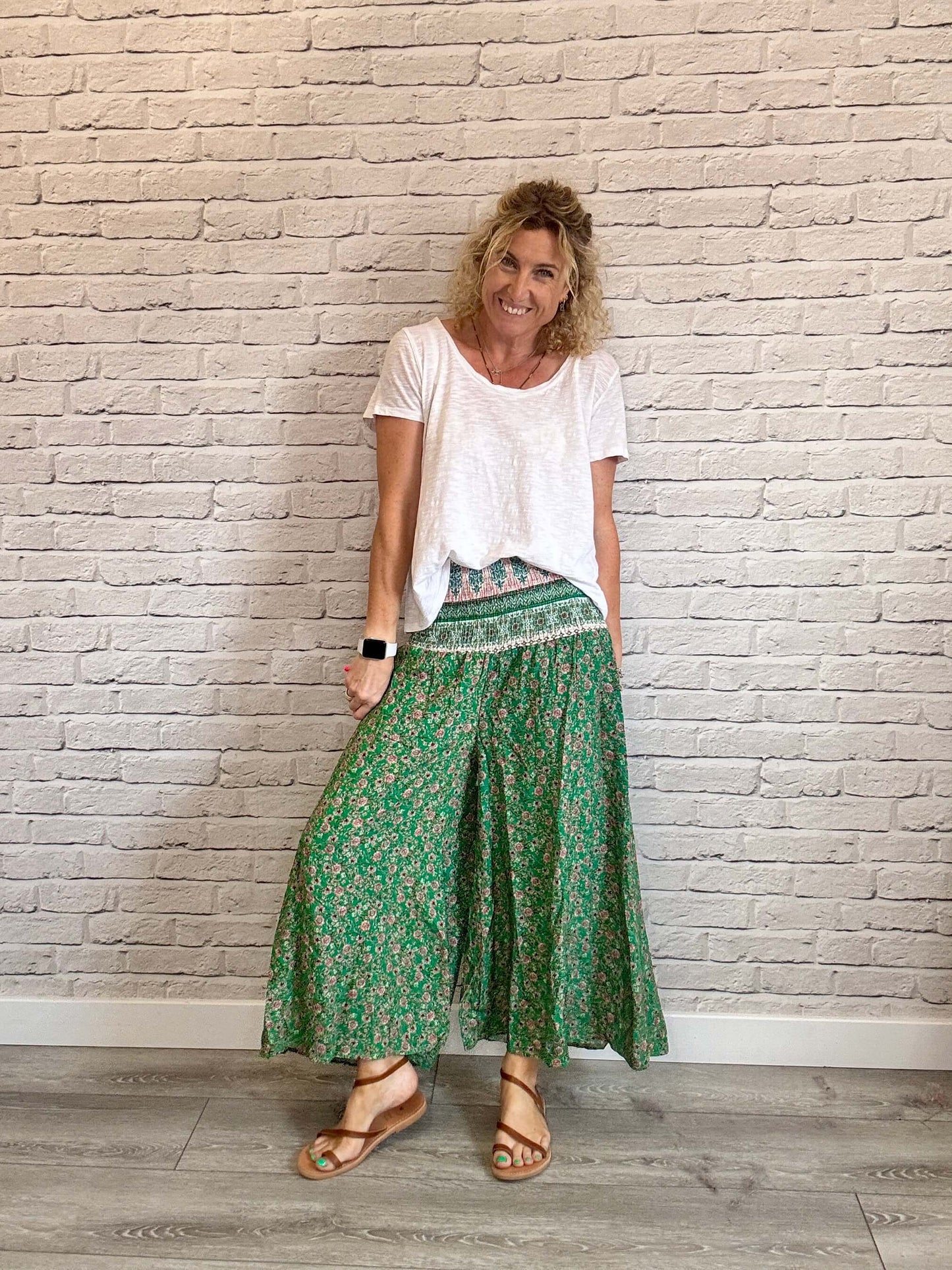 Liberty Wide Leg Palazzos | Emerald (NEW)