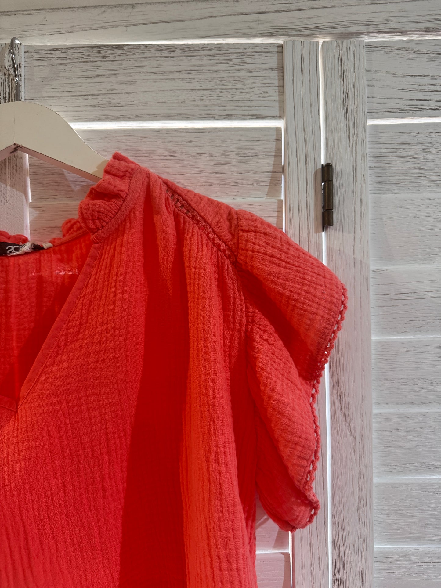 Nula Blouse | Coral