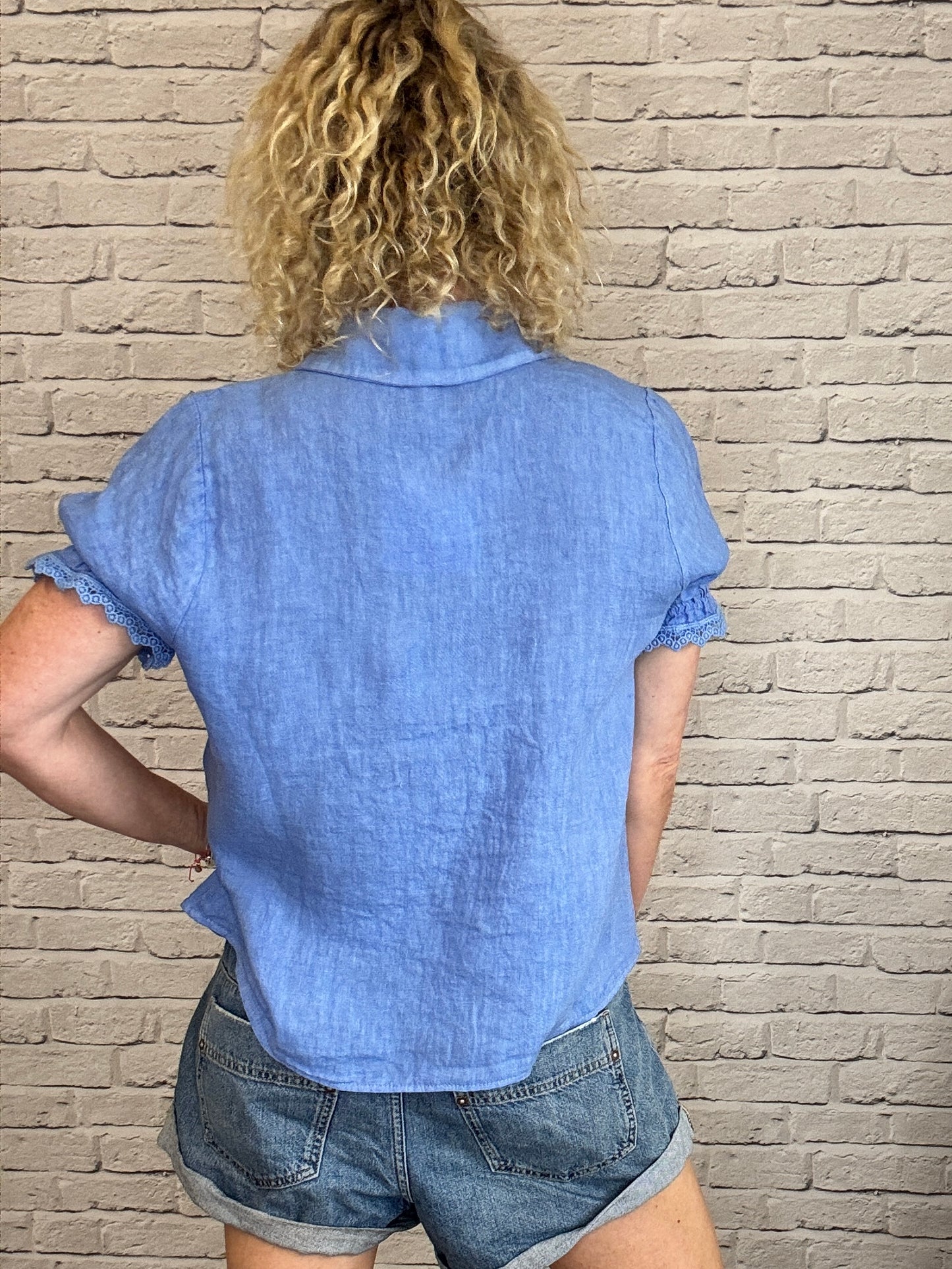 Lottie Blouse | Indigo Blue