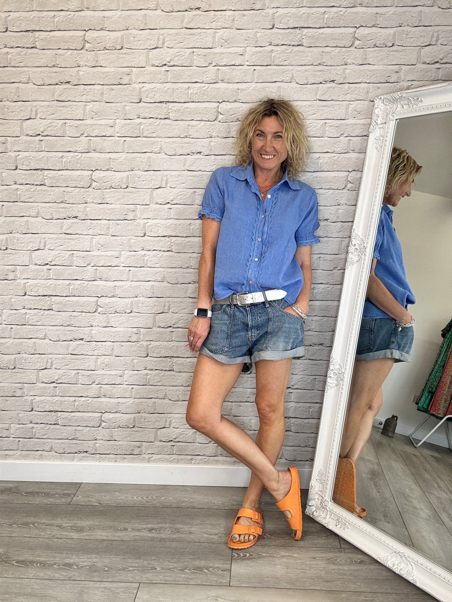Lottie Blouse | Indigo Blue